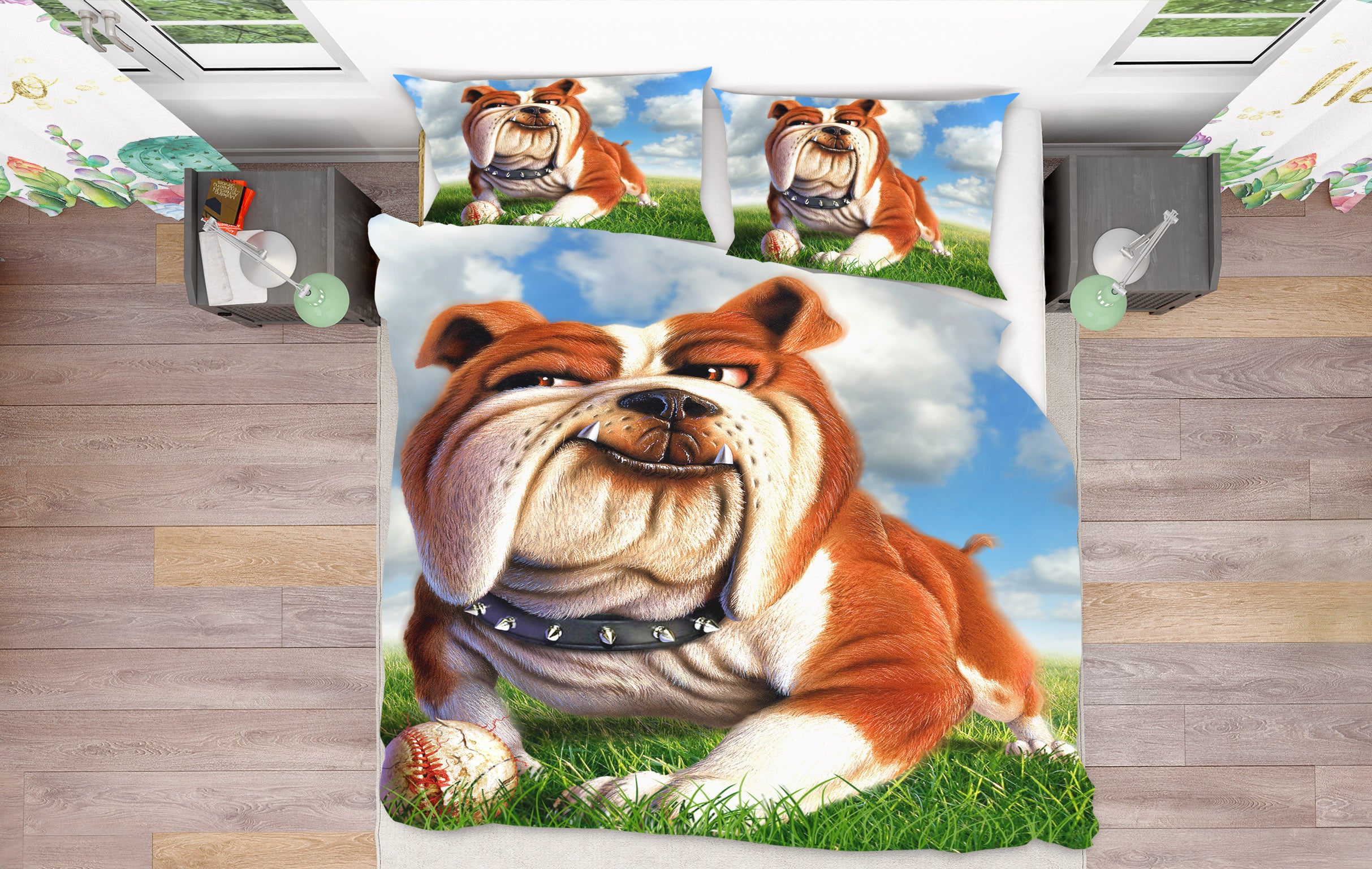 3D Bulldog 86023 Jerry LoFaro bedding Bed Pillowcases Quilt