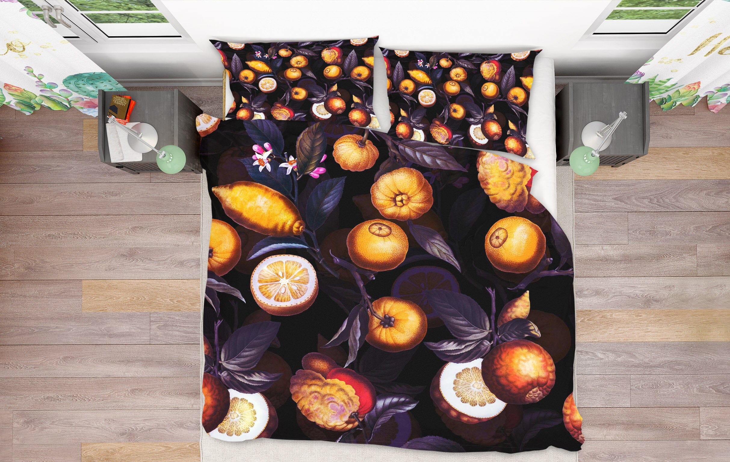 3D Lemon Tree 155 Uta Naumann Bedding Bed Pillowcases Quilt Quiet Covers AJ Creativity Home 