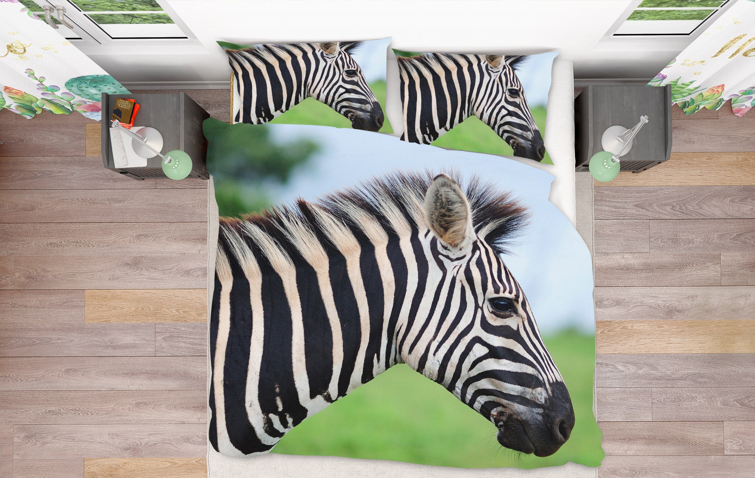 3D Zebra 63178 Bed Pillowcases Quilt