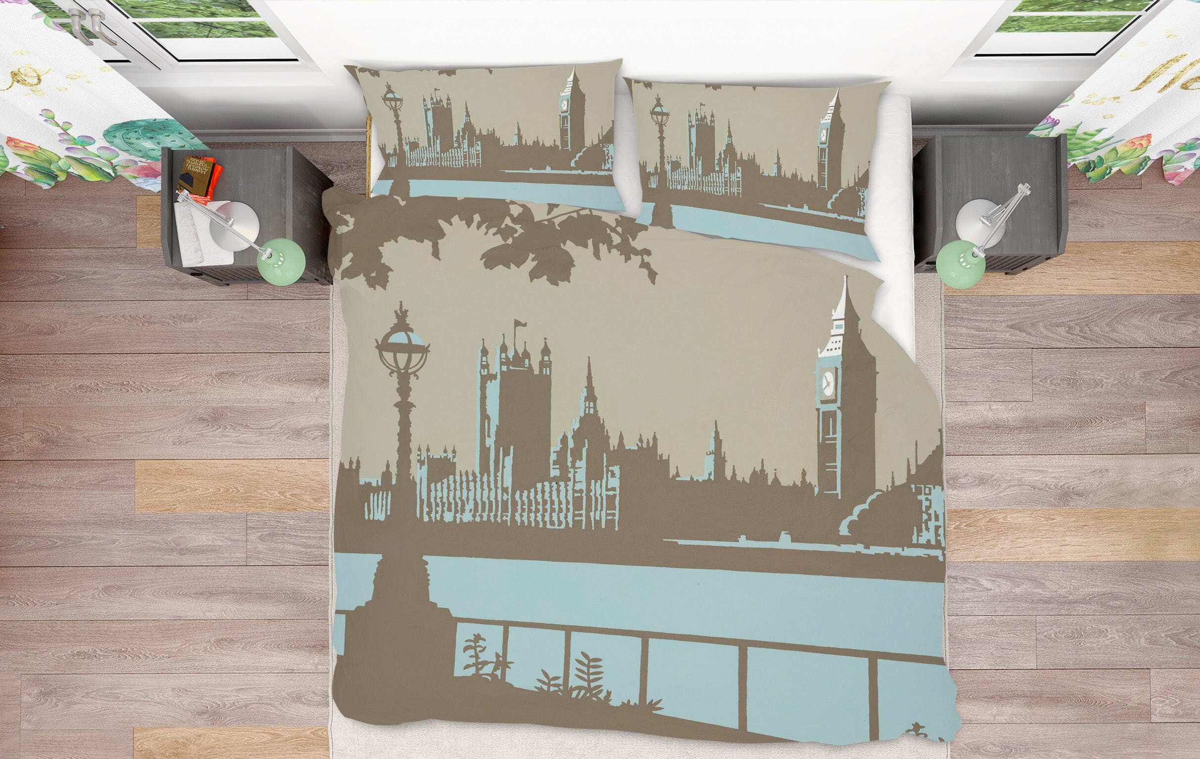 3D London 2021 Steve Read Bedding Bed Pillowcases Quilt Quiet Covers AJ Creativity Home 