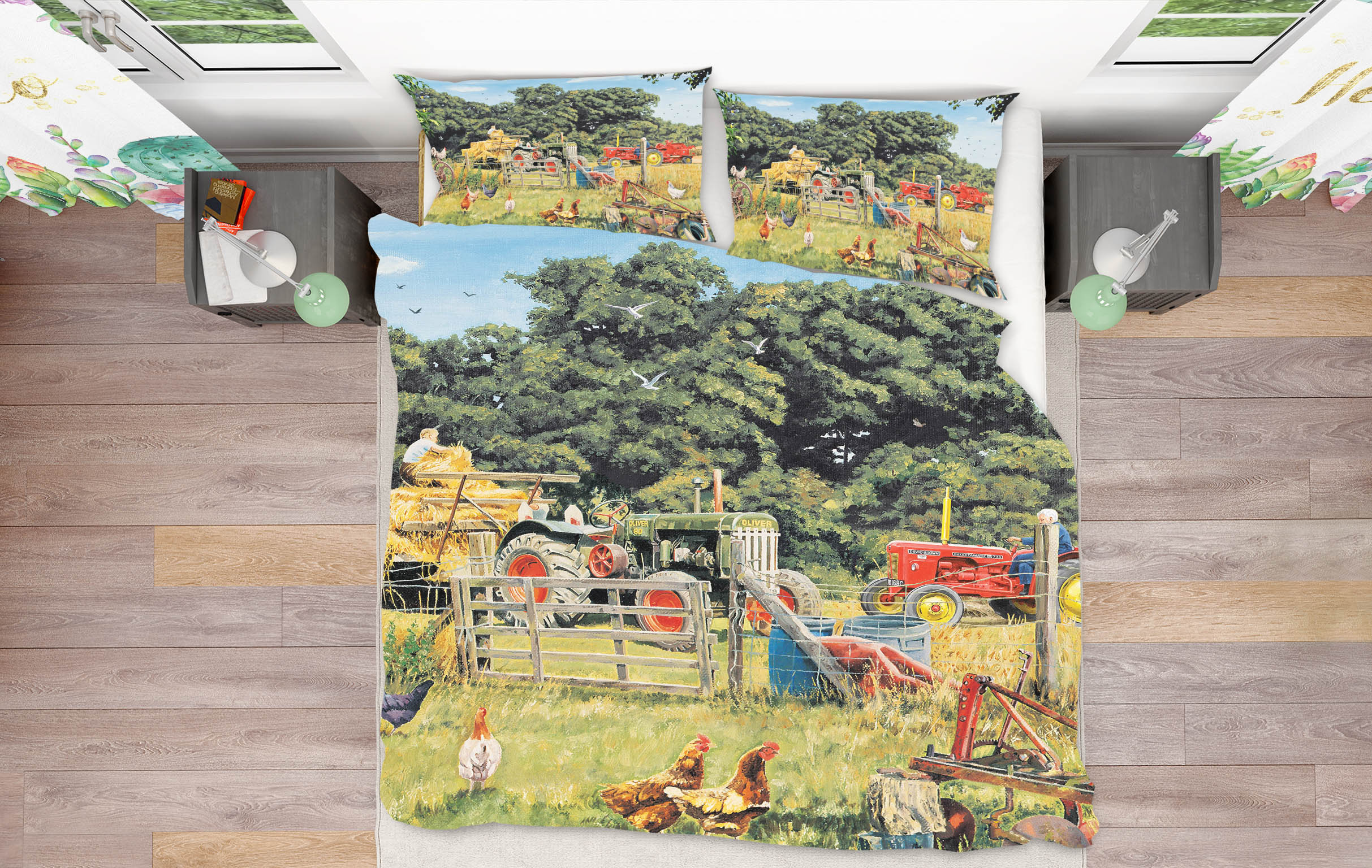 3D Farm Tree 8903 Trevor Mitchell bedding Bed Pillowcases Quilt