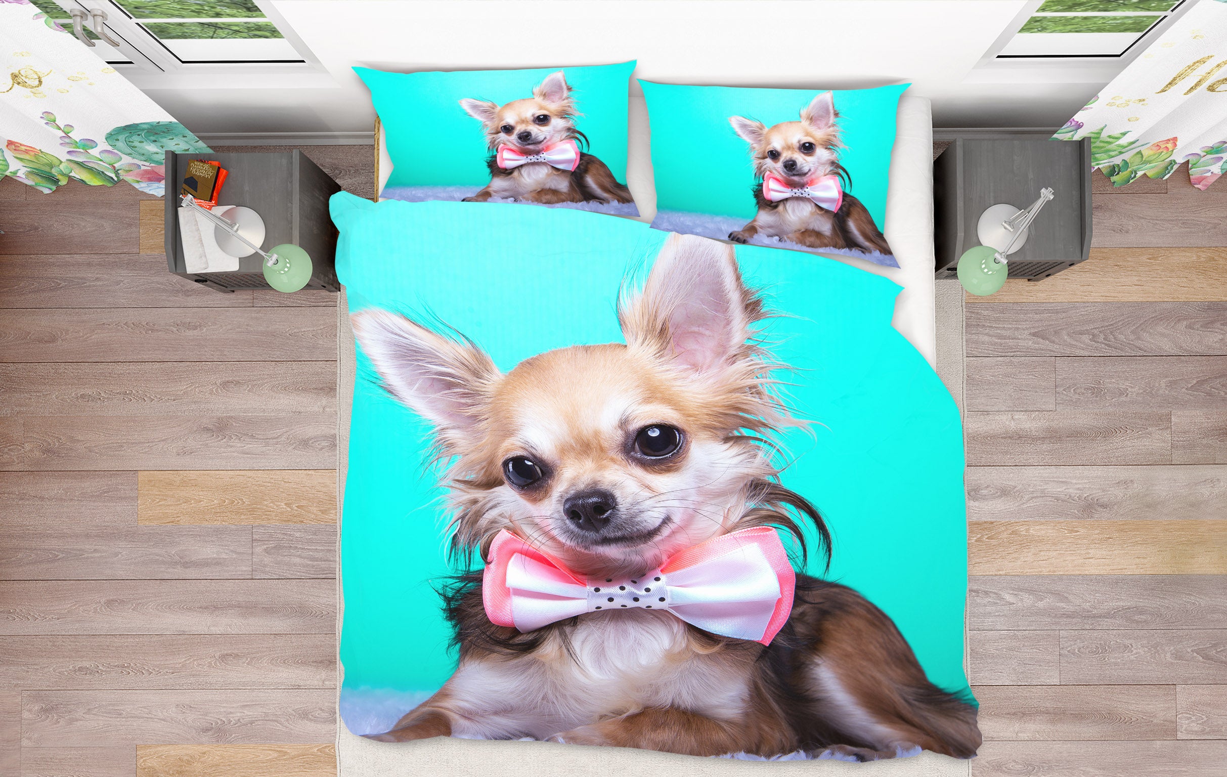 3D Puppy 15062 Bed Pillowcases Quilt