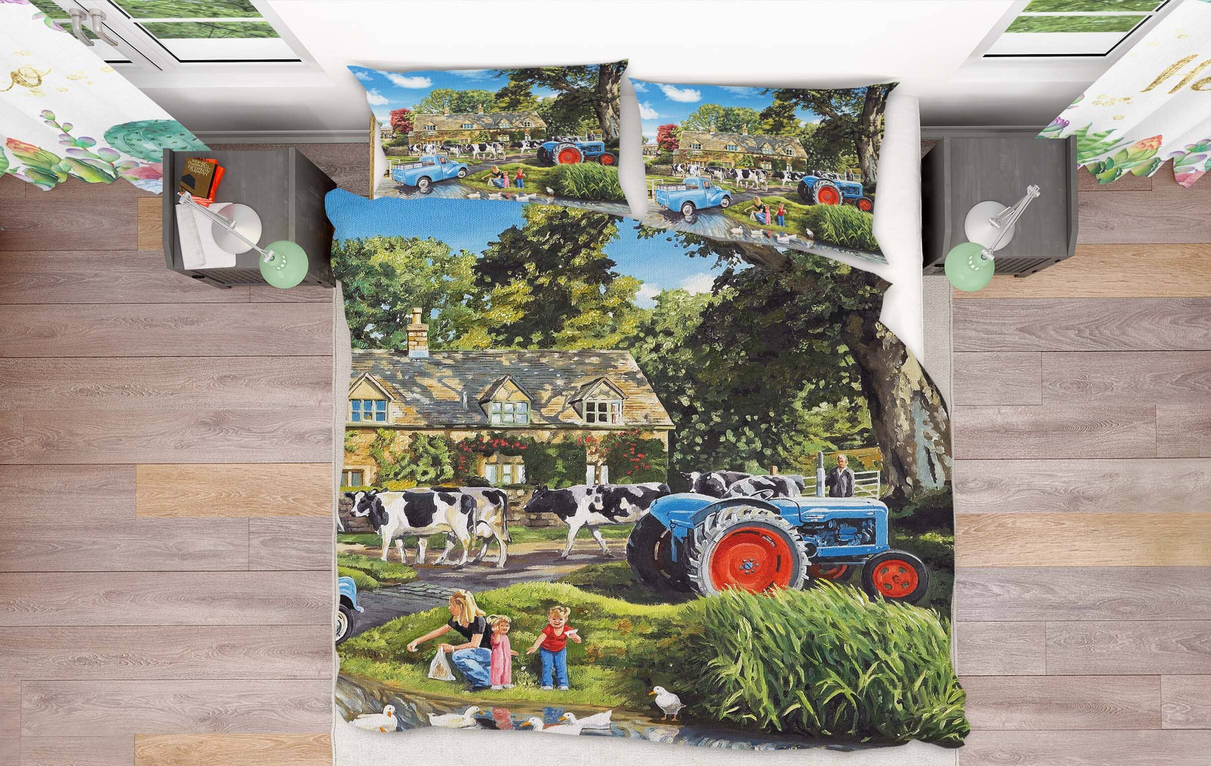 3D Crossing The Ford 2018 Trevor Mitchell bedding Bed Pillowcases Quilt Quiet Covers AJ Creativity Home 