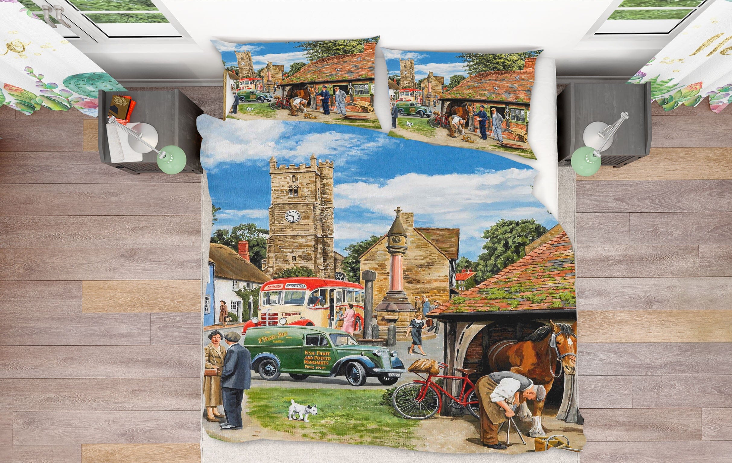 3D Letters For The Blacksmith 2034 Trevor Mitchell bedding Bed Pillowcases Quilt Quiet Covers AJ Creativity Home 