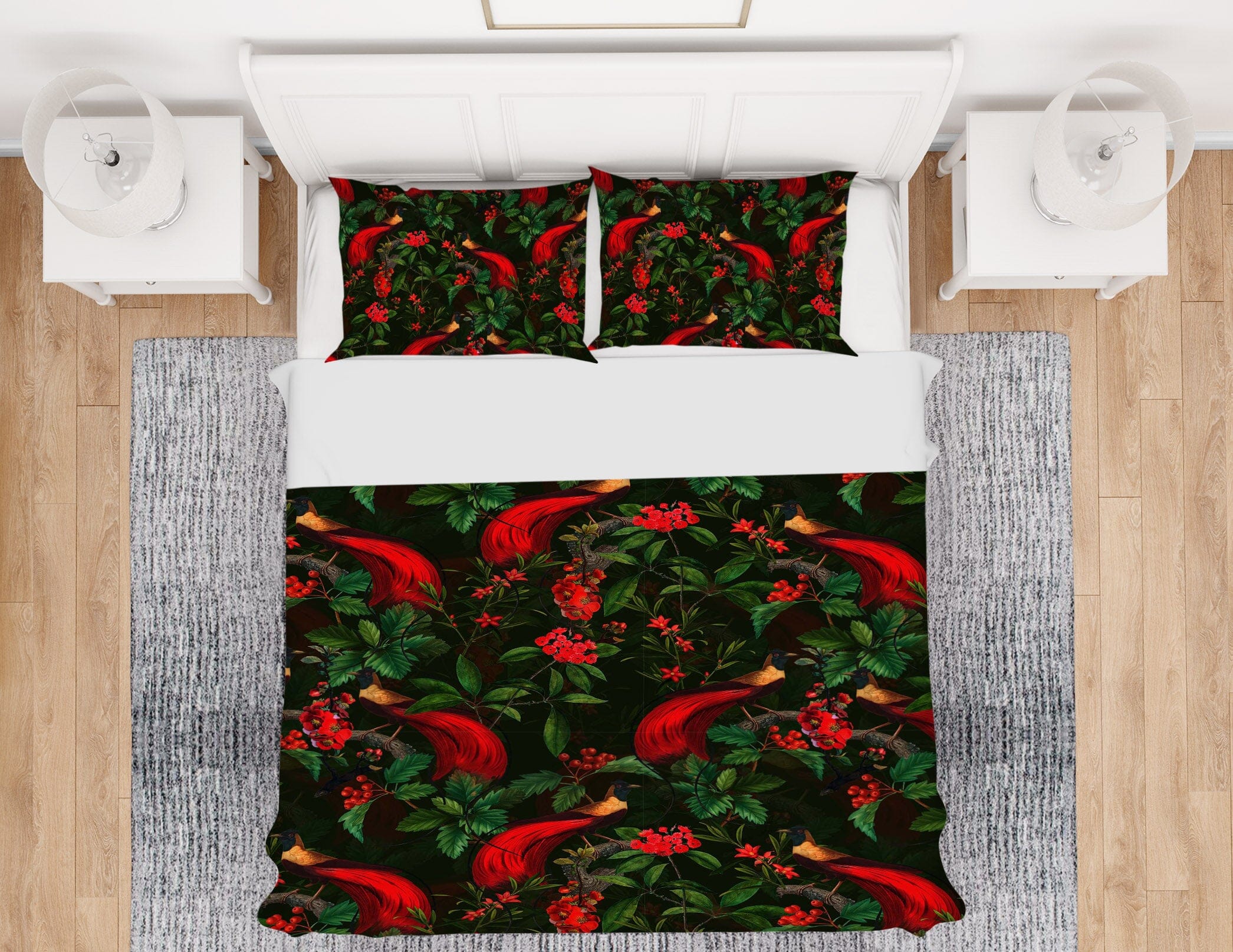 3D Red Flower 177 Uta Naumann Bedding Bed Pillowcases Quilt Quiet Covers AJ Creativity Home 