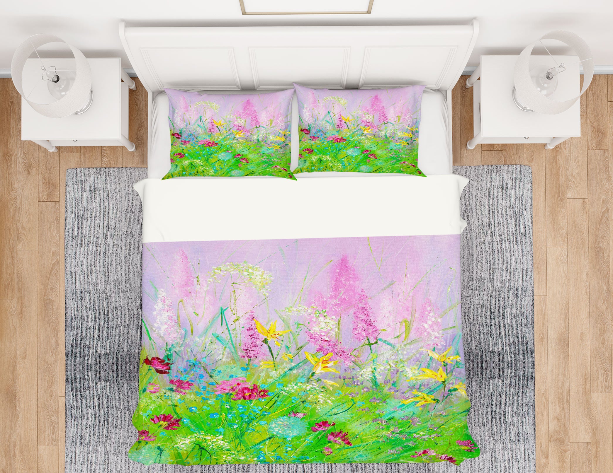 3D Green Grass Flower 496 Skromova Marina Bedding Bed Pillowcases Quilt
