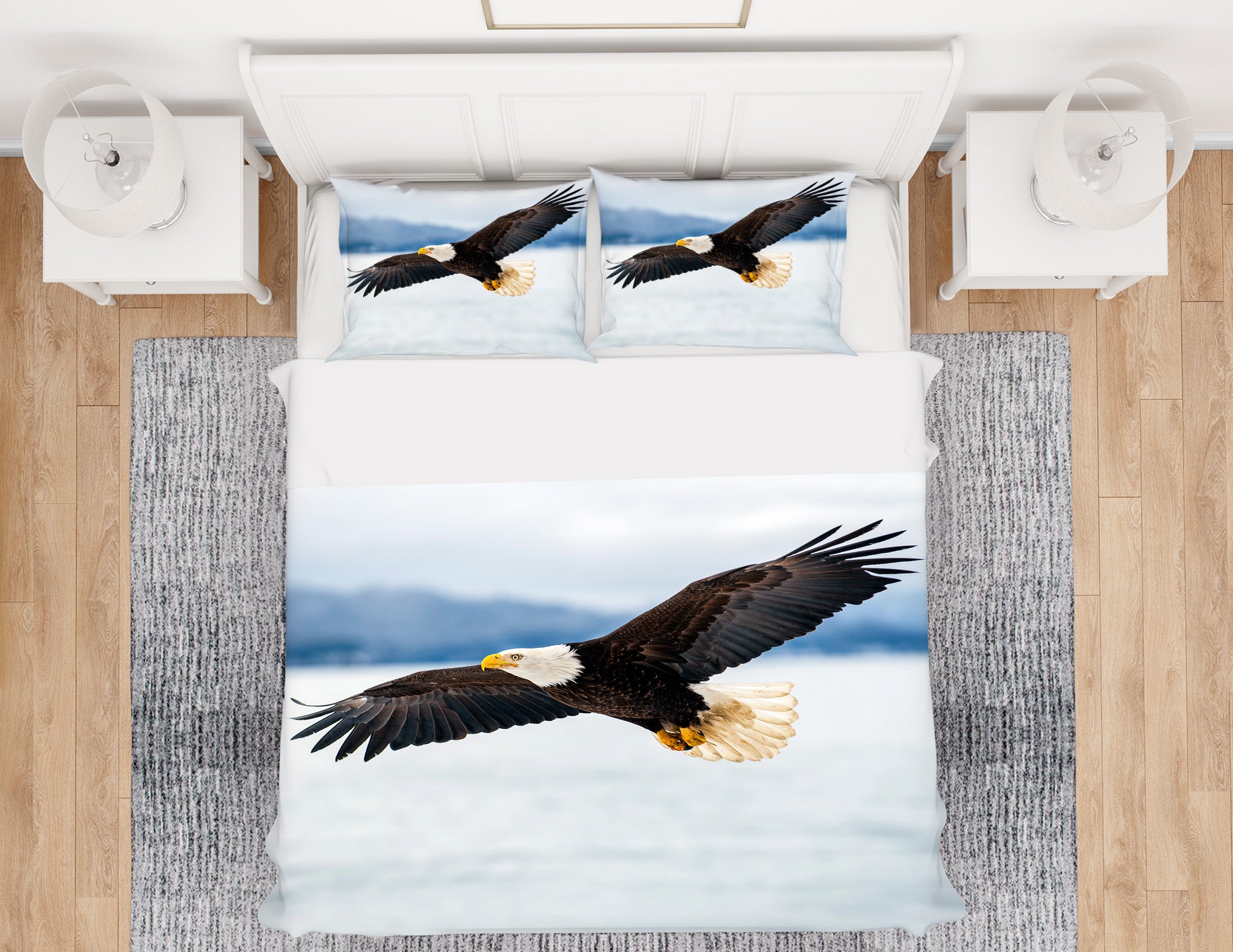 3D Eagle 21042 Bed Pillowcases Quilt