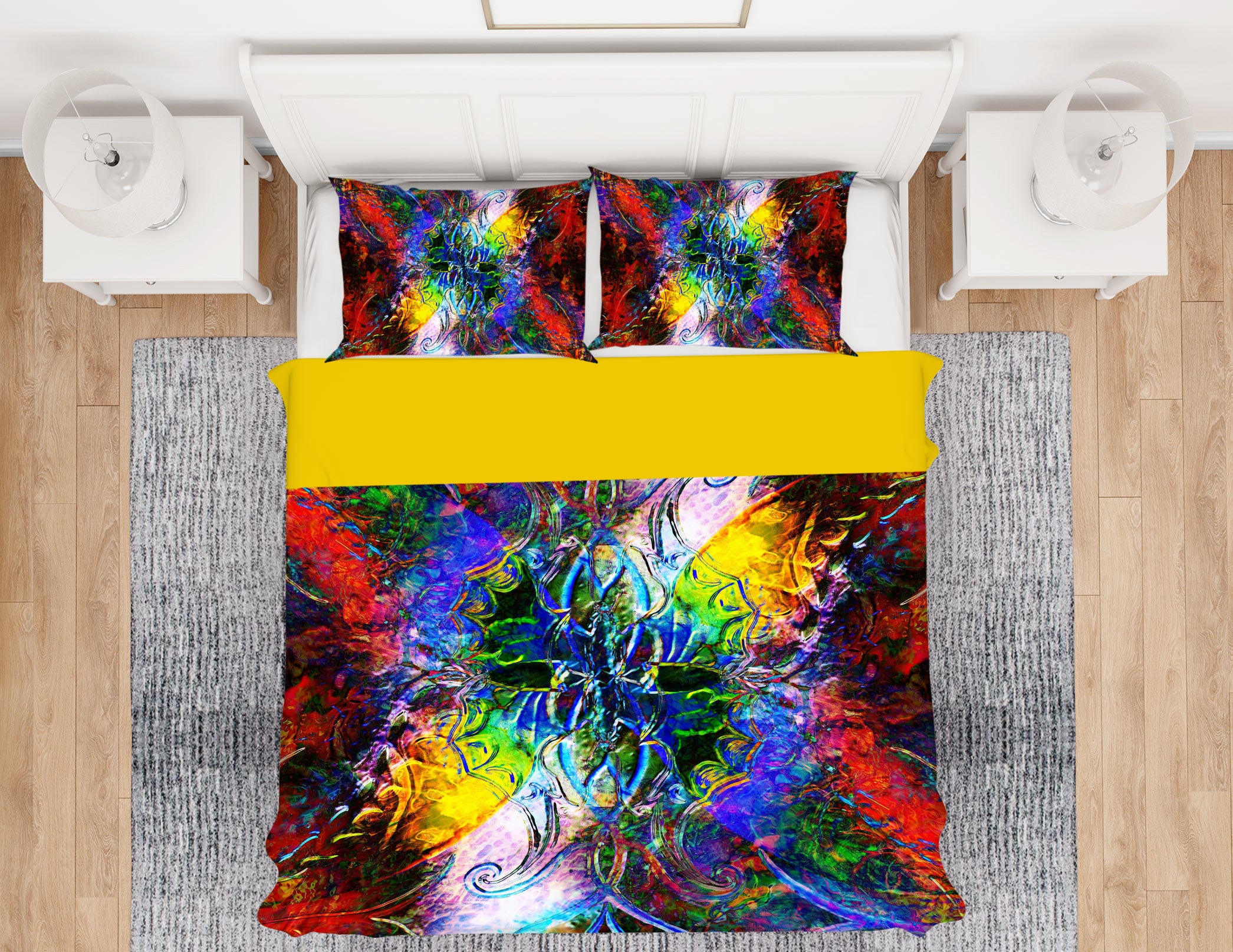 3D Color Shadow 13227 Bed Pillowcases Quilt