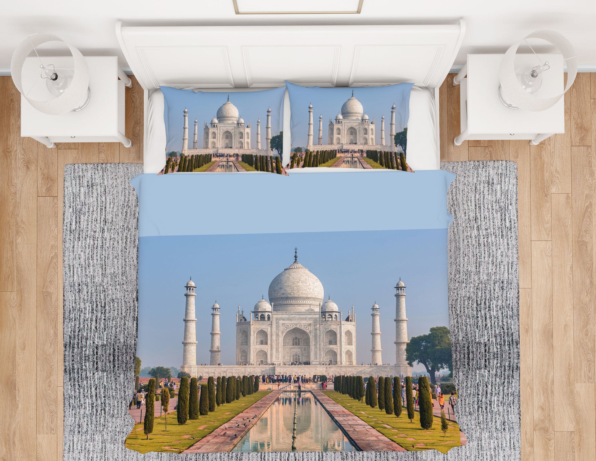 3D Taj Mahal 127 Marco Carmassi Bedding Bed Pillowcases Quilt