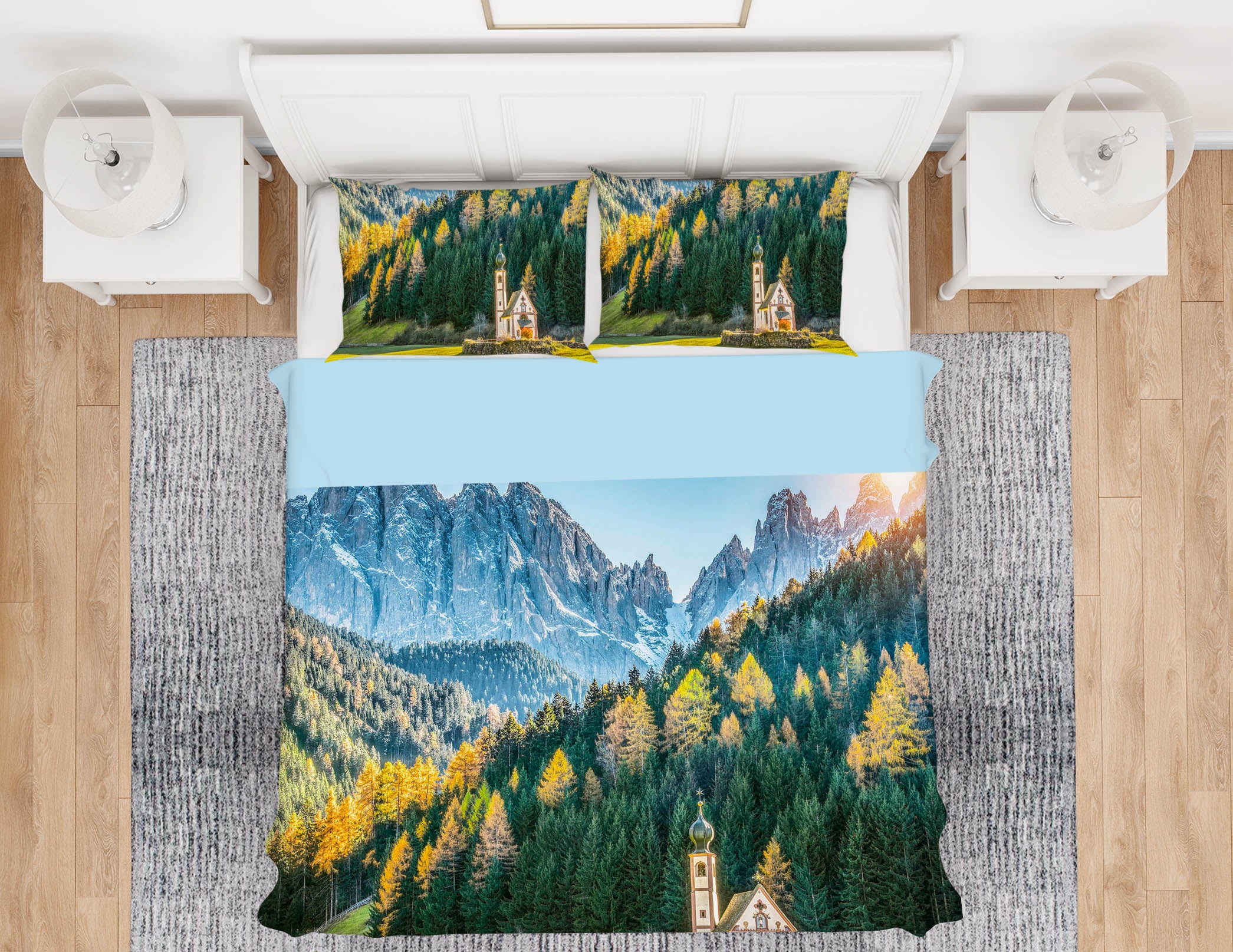 3D Sunny Forest 098 Marco Carmassi Bedding Bed Pillowcases Quilt