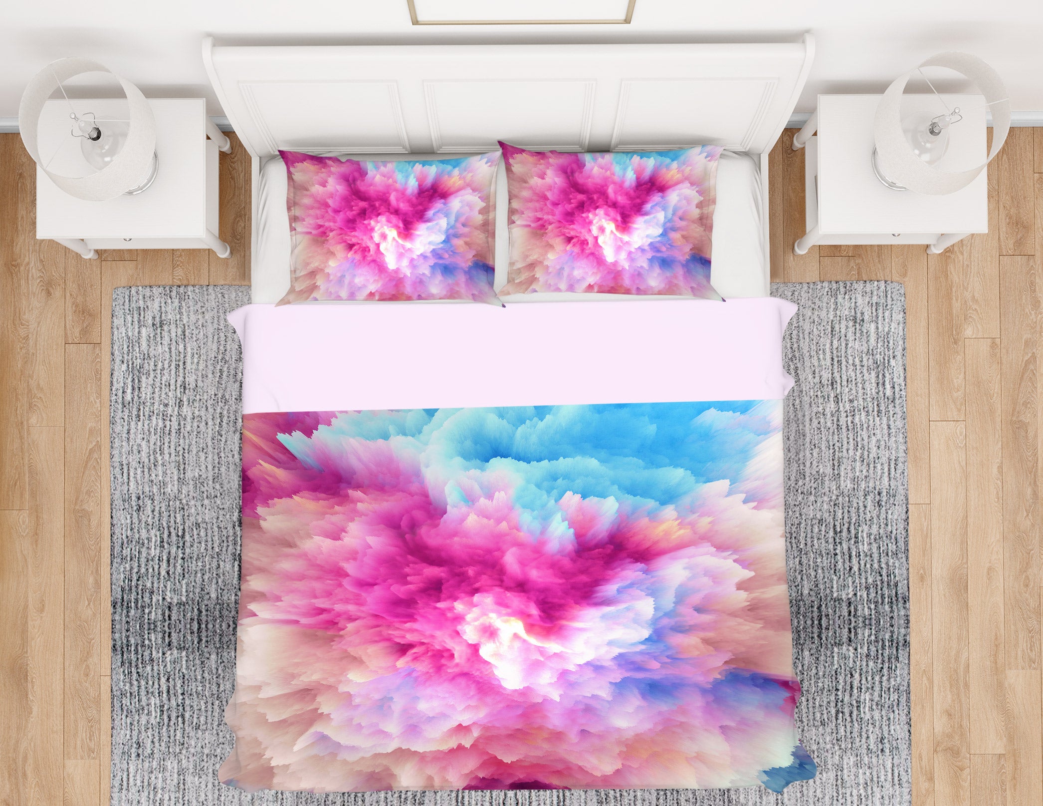 3D Colorful 16078 Bed Pillowcases Quilt