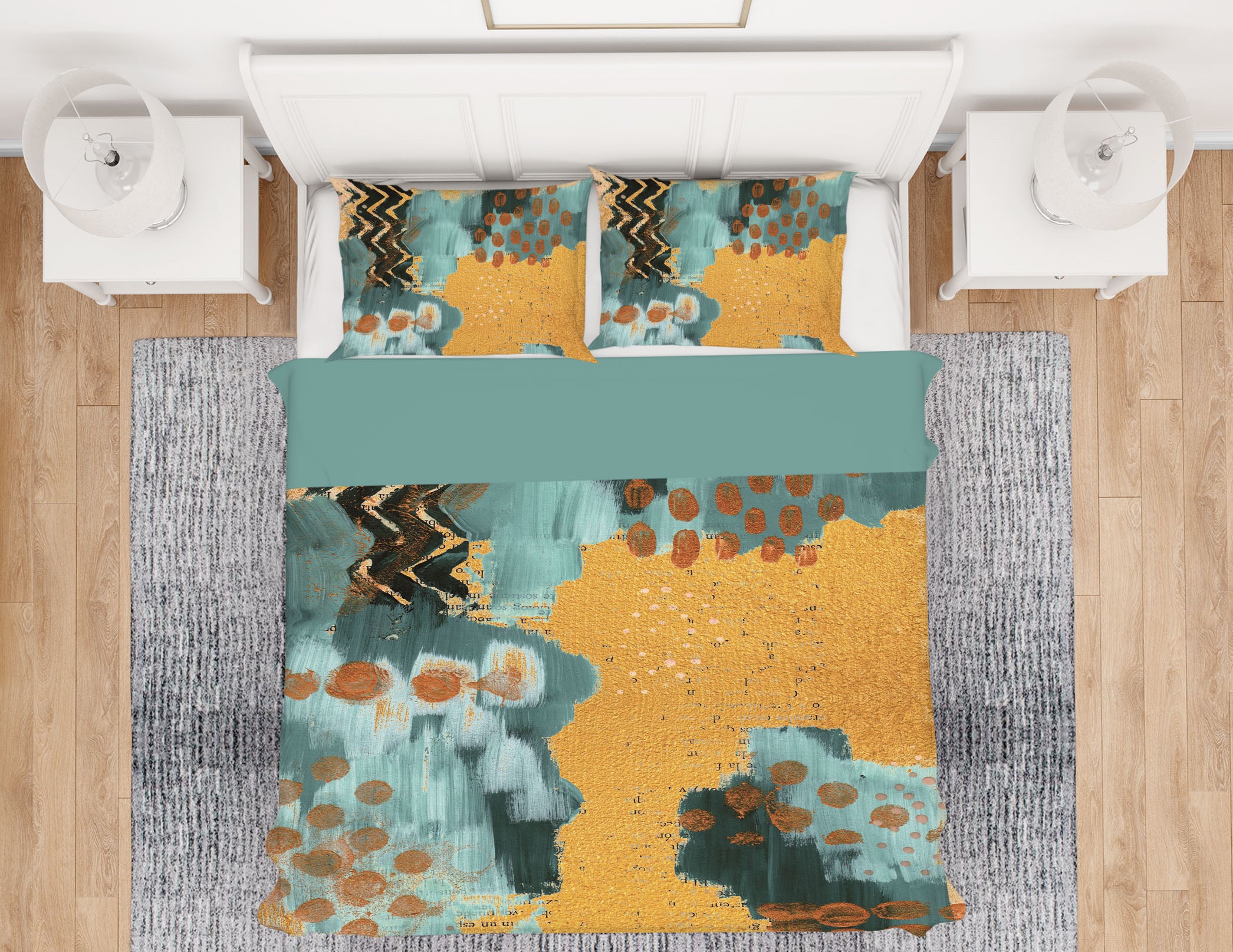 3D Yellow Green Pattern 16024 Bed Pillowcases Quilt