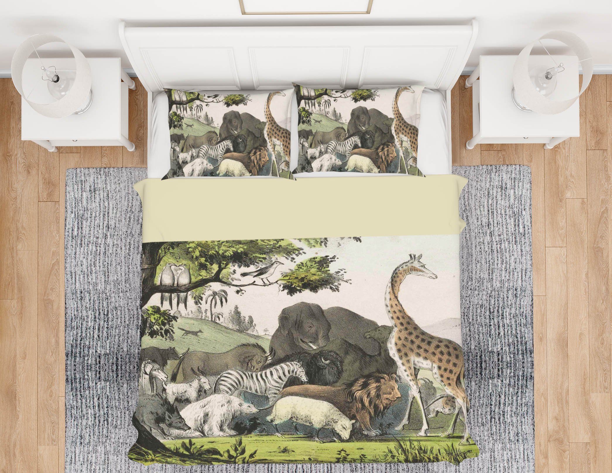 3D Animal World 2101 Andrea haase Bedding Bed Pillowcases Quilt Quiet Covers AJ Creativity Home 