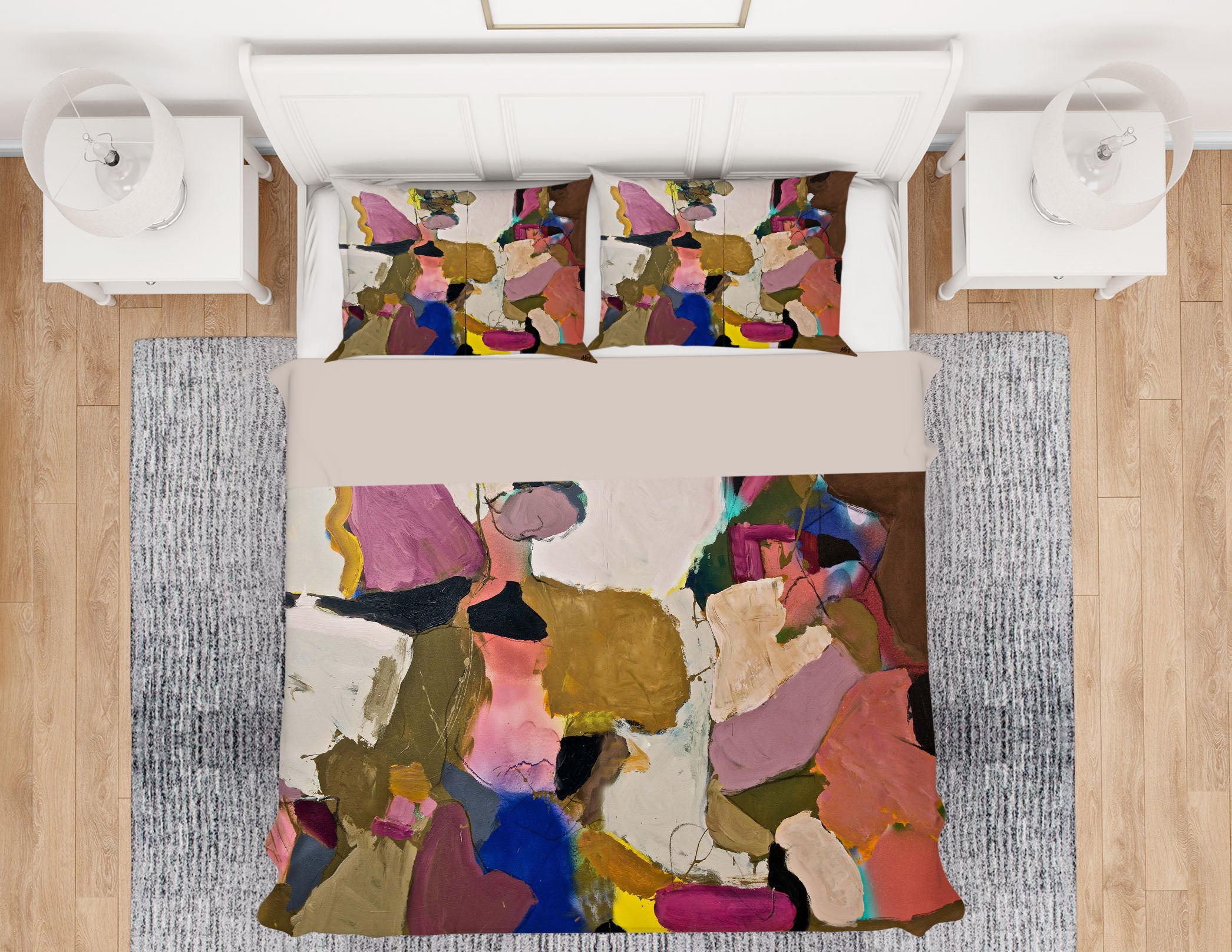 3D Block Painting 1174 Allan P. Friedlander Bedding Bed Pillowcases Quilt