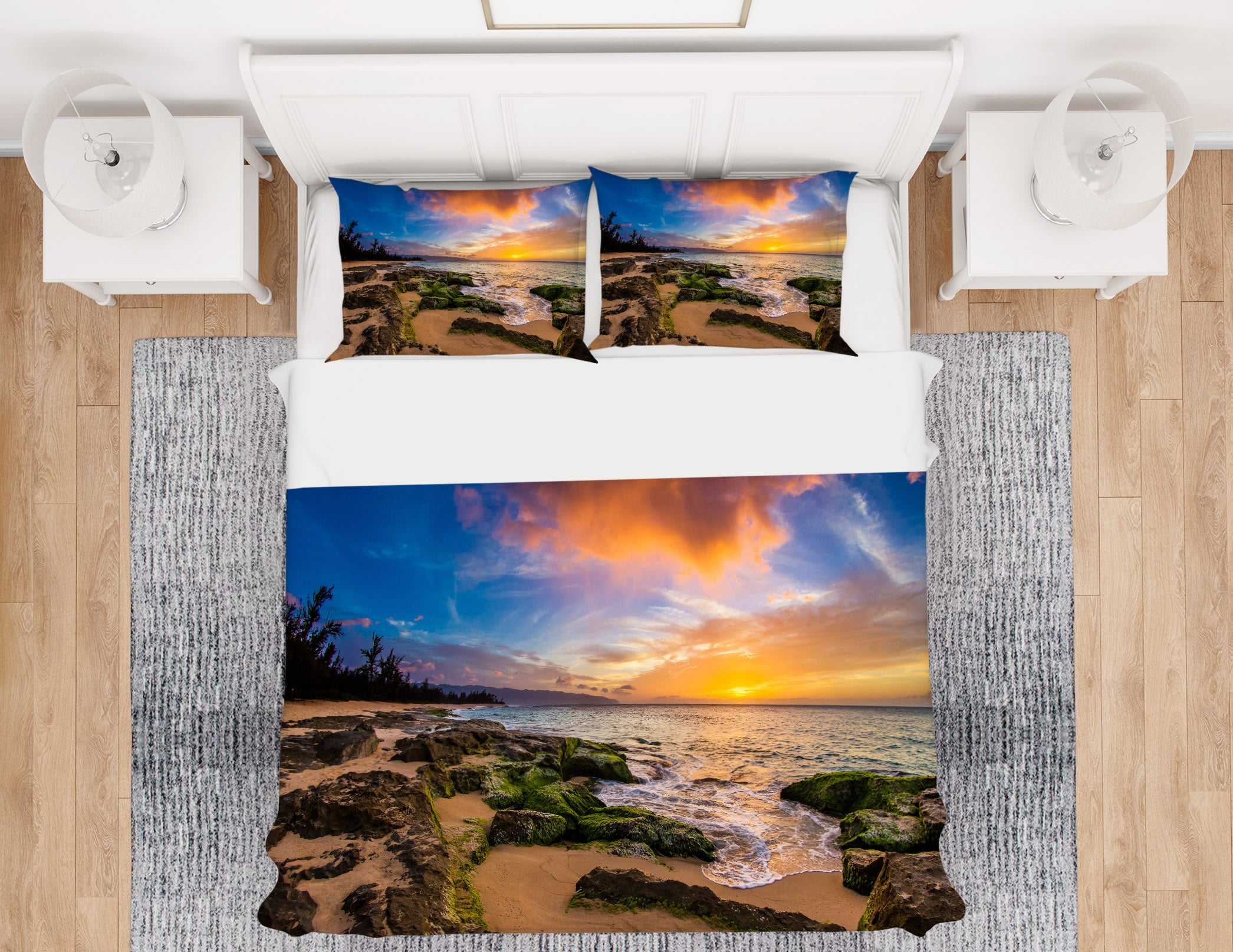 3D Beach 60088 Bed Pillowcases Quilt
