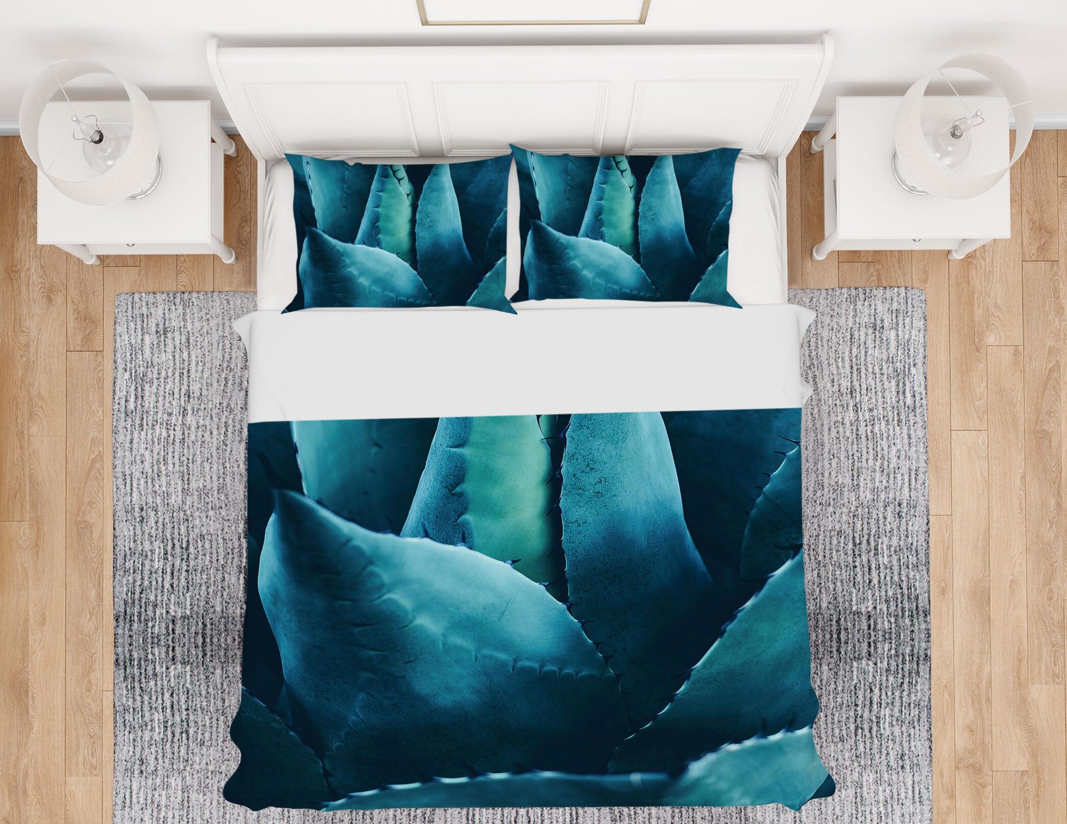3D Green Aloe 2101 Boris Draschoff Bedding Bed Pillowcases Quilt Quiet Covers AJ Creativity Home 
