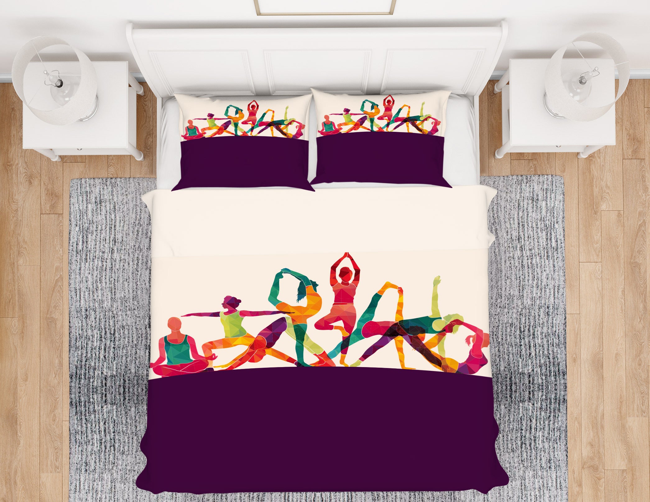 3D Yoga Moves 14167 Bed Pillowcases Quilt