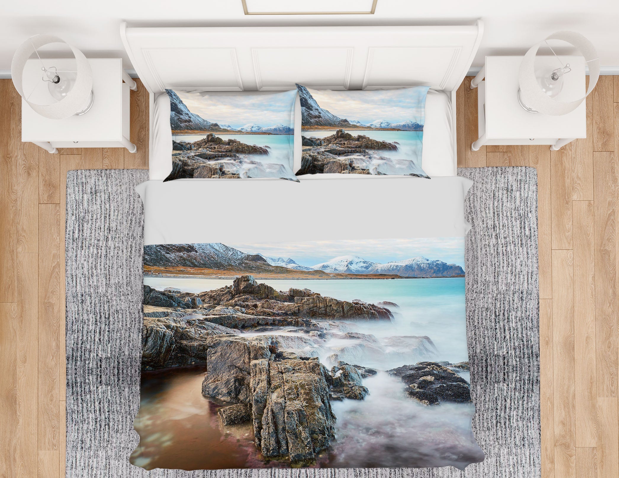 3D Stone 16073 Bed Pillowcases Quilt