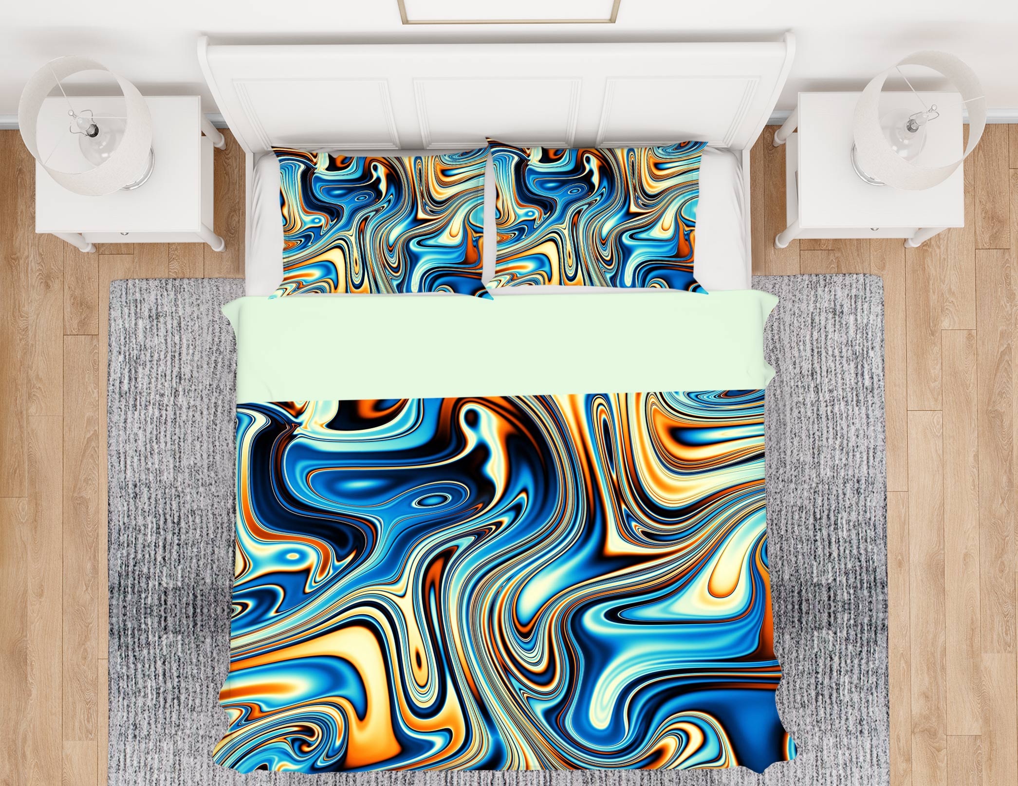 3D Texture 14003 Bed Pillowcases Quilt