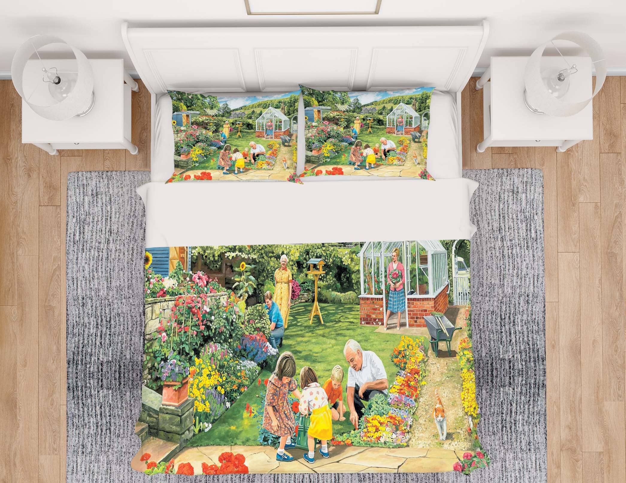 3D Gardening With Grandad 2025 Trevor Mitchell bedding Bed Pillowcases Quilt Quiet Covers AJ Creativity Home 