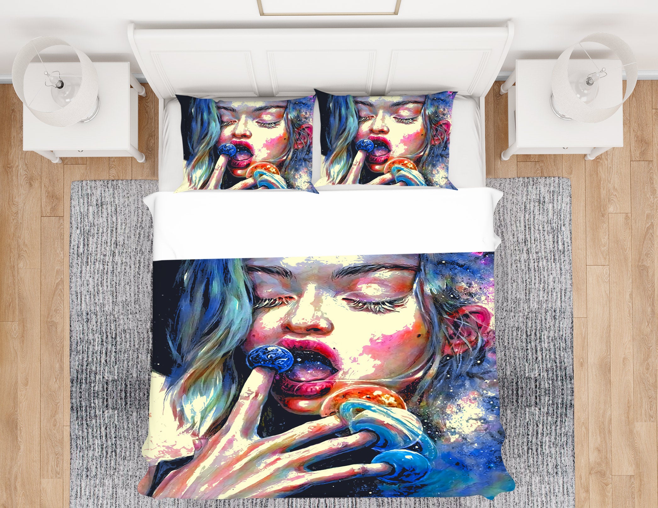 3D Female 13083 Bed Pillowcases Quilt
