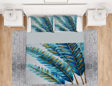 3D Leaves 16040 Bed Pillowcases Quilt