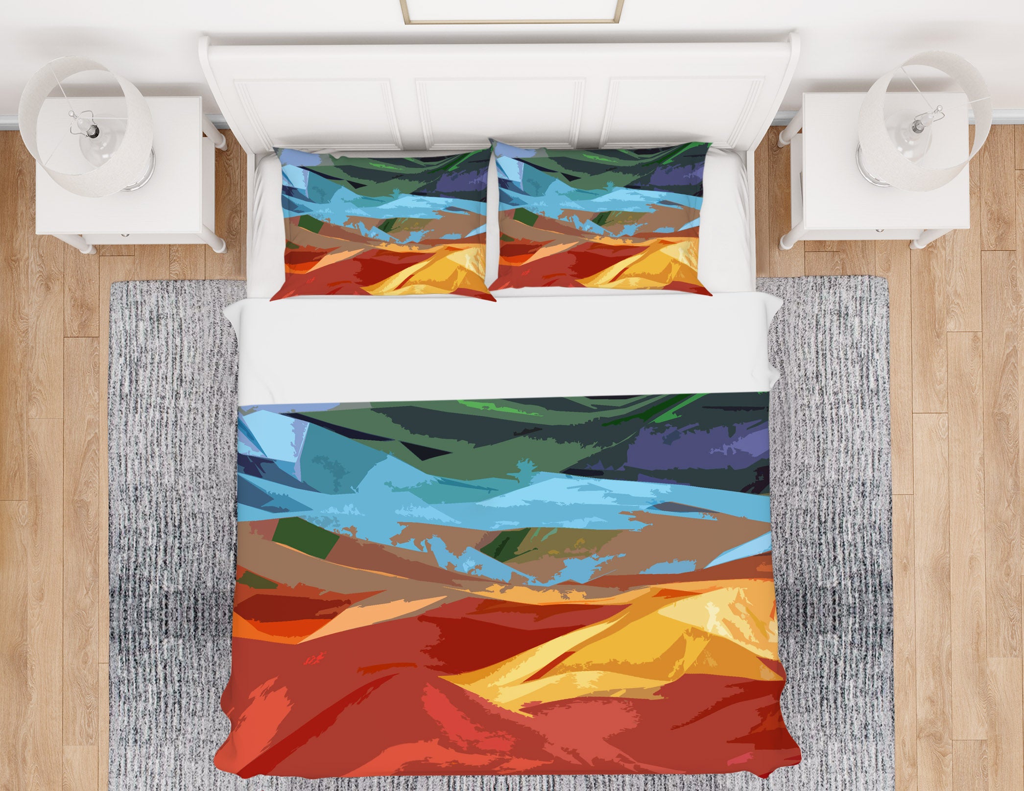 3D Colorful Mountains 70011 Shandra Smith Bedding Bed Pillowcases Quilt