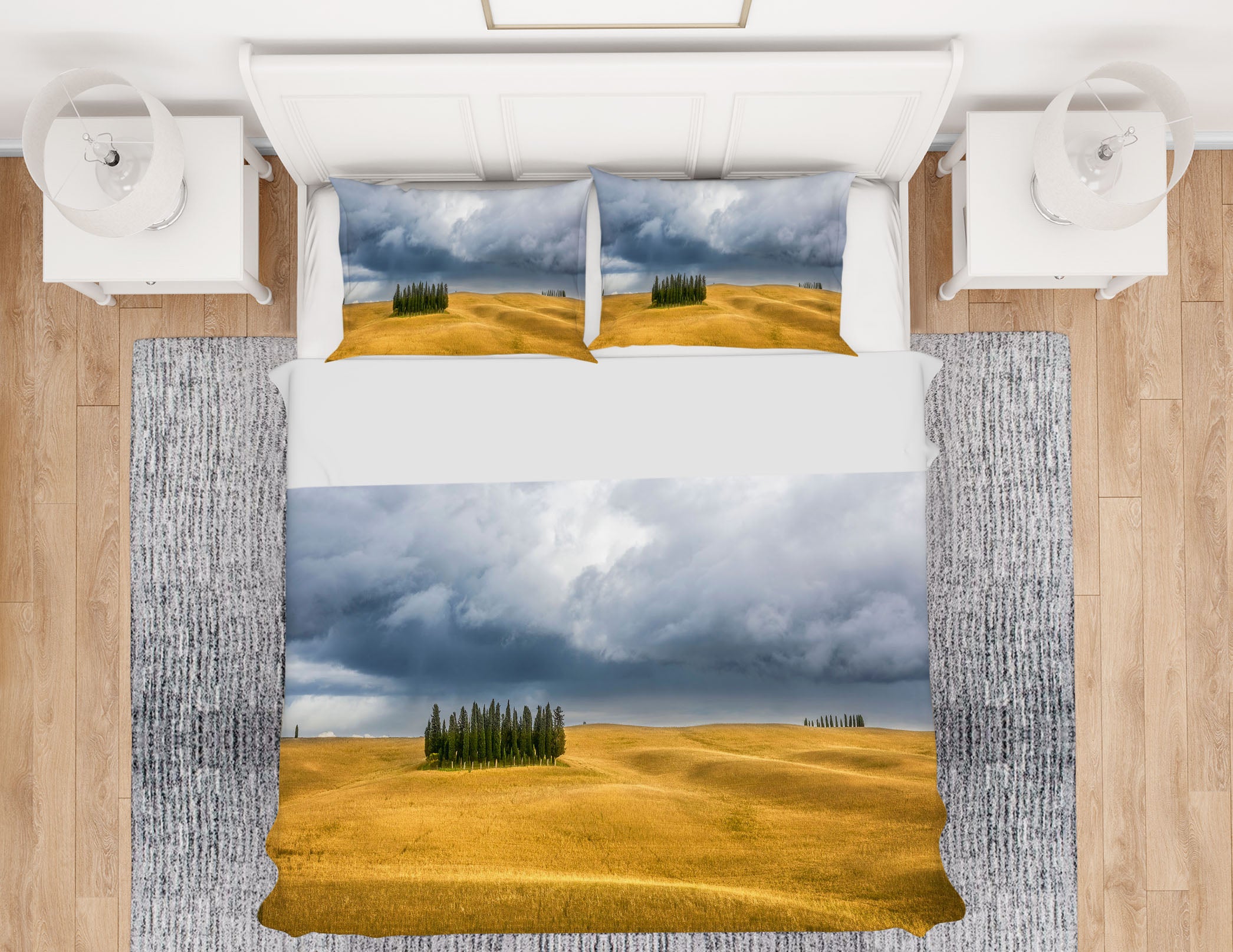 3D Yellow Grassland 085 Marco Carmassi Bedding Bed Pillowcases Quilt