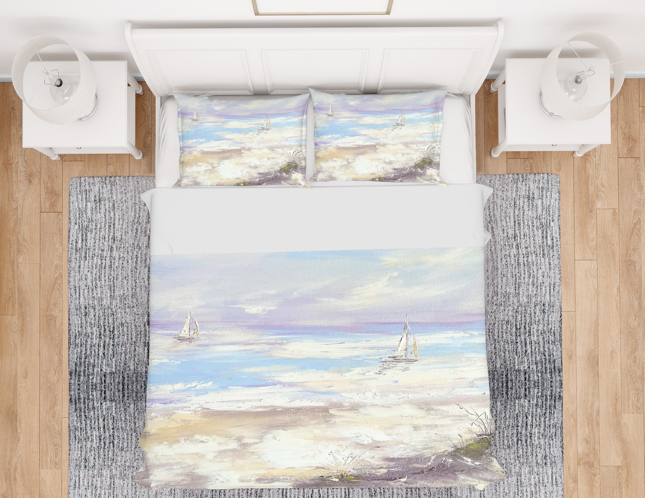 3D White Spray 3796 Skromova Marina Bedding Bed Pillowcases Quilt Cover Duvet Cover