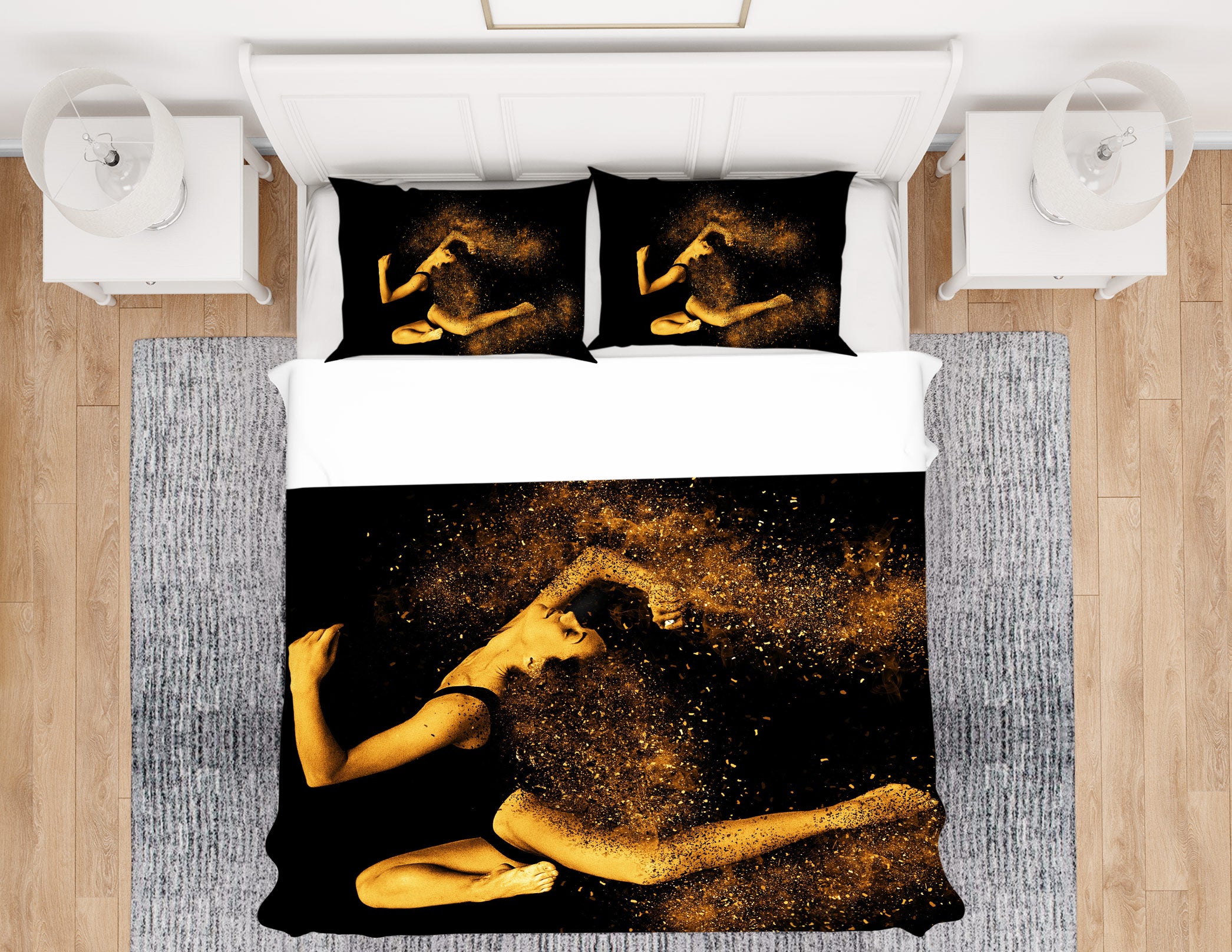 3D Action 14199 Bed Pillowcases Quilt