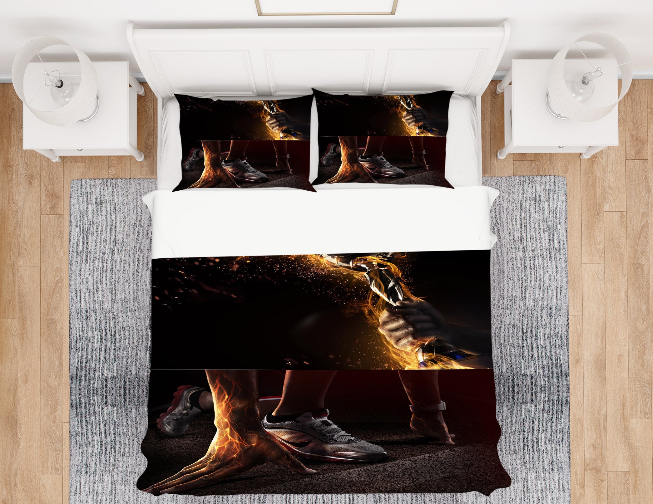 3D Running Shoes 14153 Bed Pillowcases Quilt