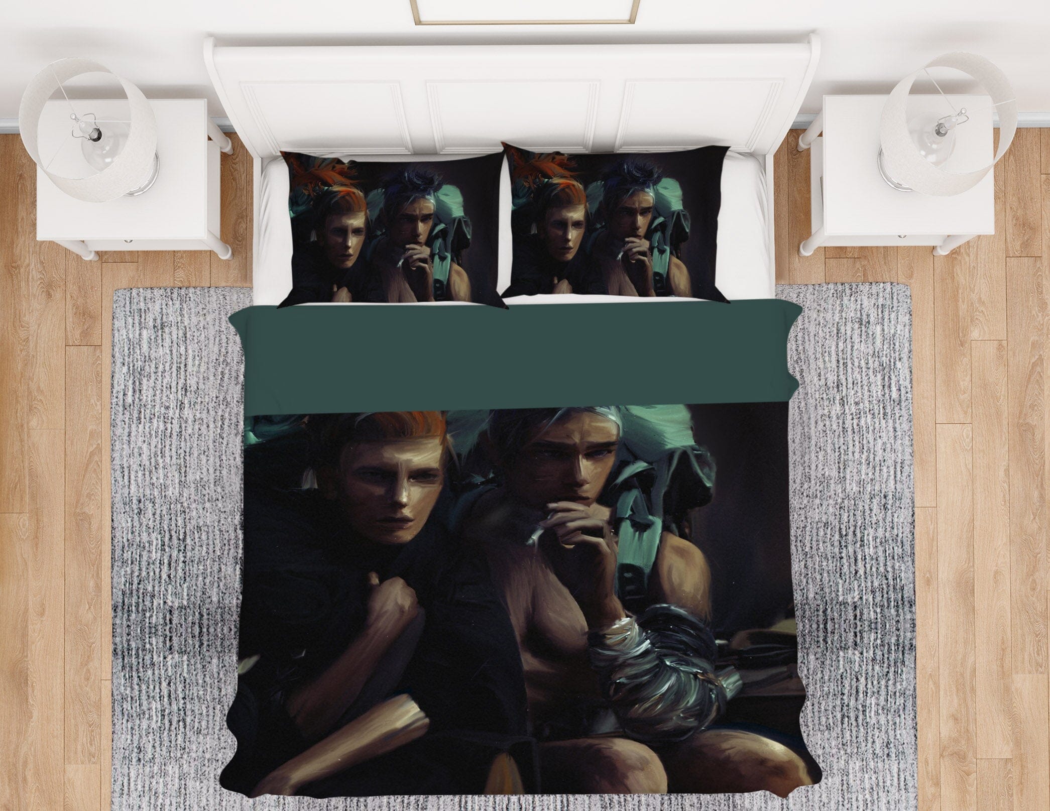 3D King Queen 2001 Marco Cavazzana Bedding Bed Pillowcases Quilt Quiet Covers AJ Creativity Home 