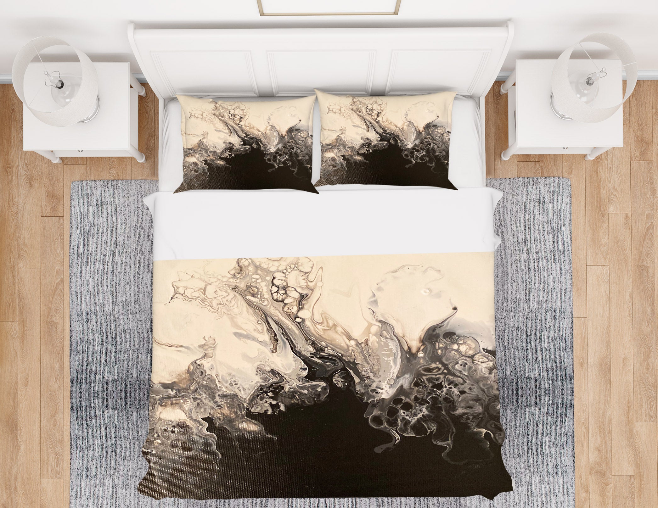 3D Light Brown Black Pattern 40046 Valerie Latrice Bedding Bed Pillowcases Quilt