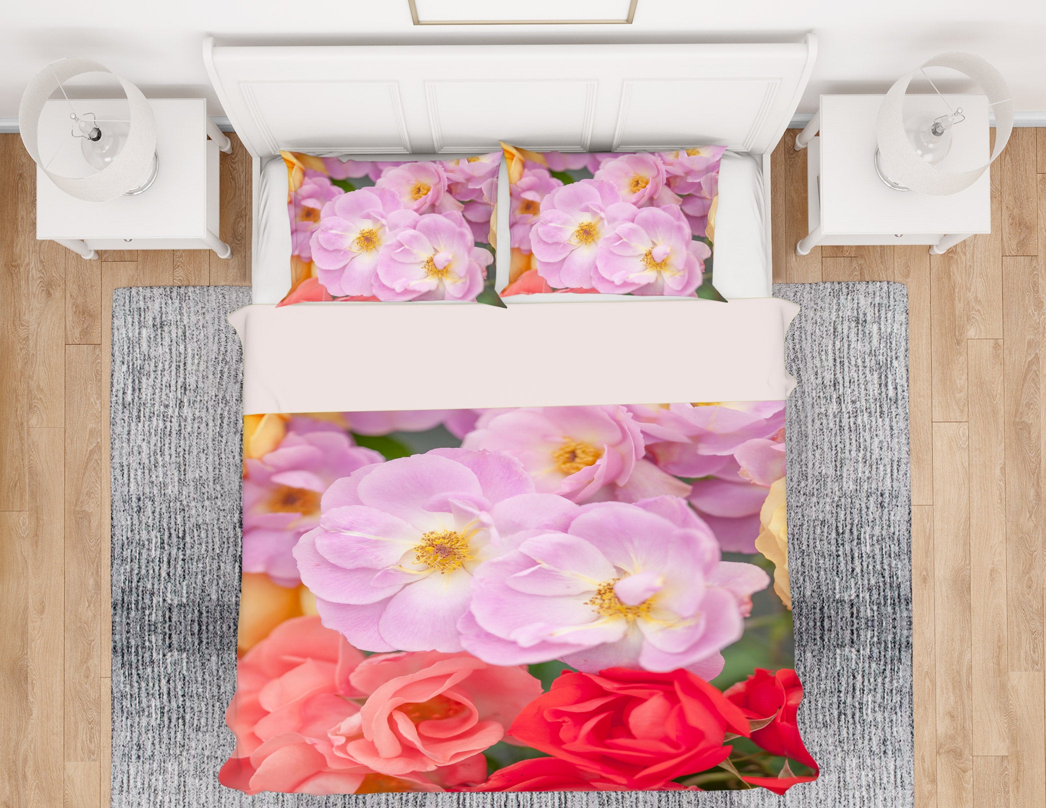 3D Pink Flower 6915 Assaf Frank Bedding Bed Pillowcases Quilt Cover Duvet Cover