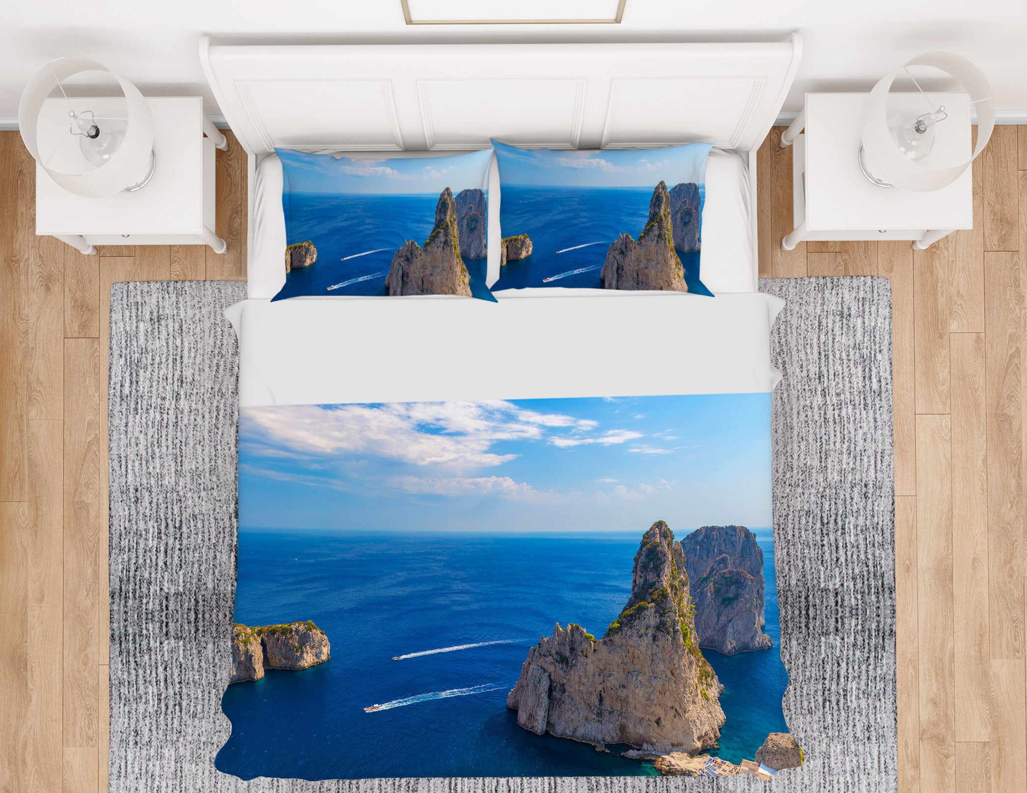 3D Beautiful Capri 012 Marco Carmassi Bedding Bed Pillowcases Quilt