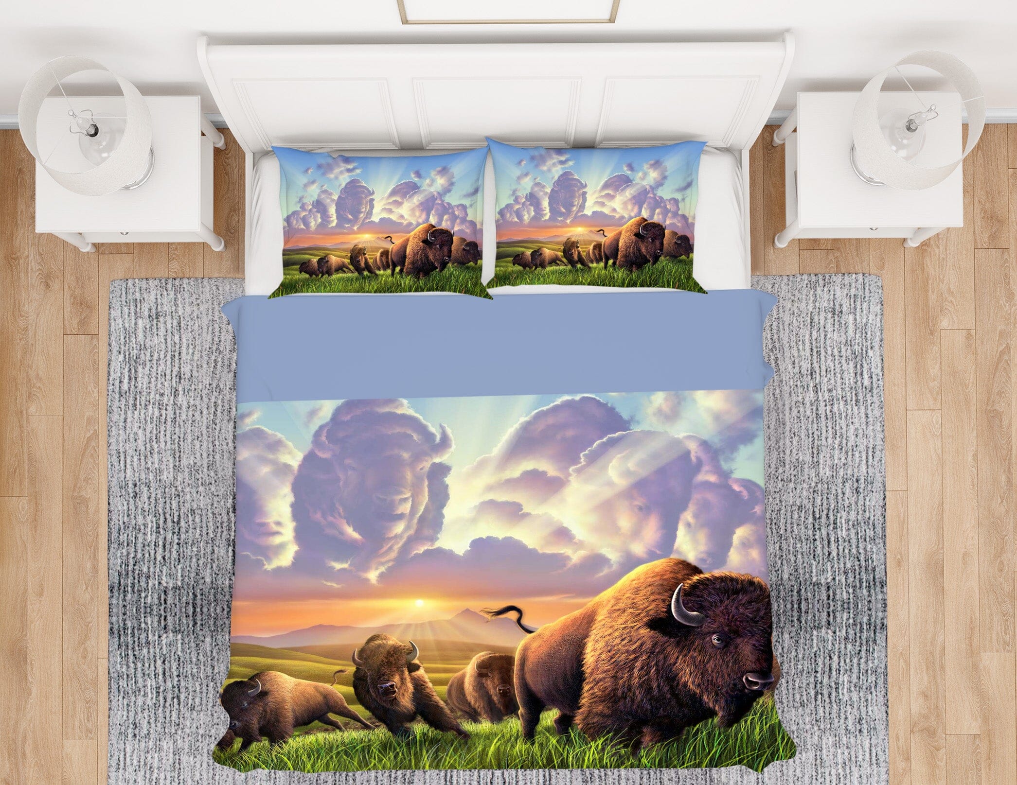 3D Stampede 2133 Jerry LoFaro bedding Bed Pillowcases Quilt Quiet Covers AJ Creativity Home 