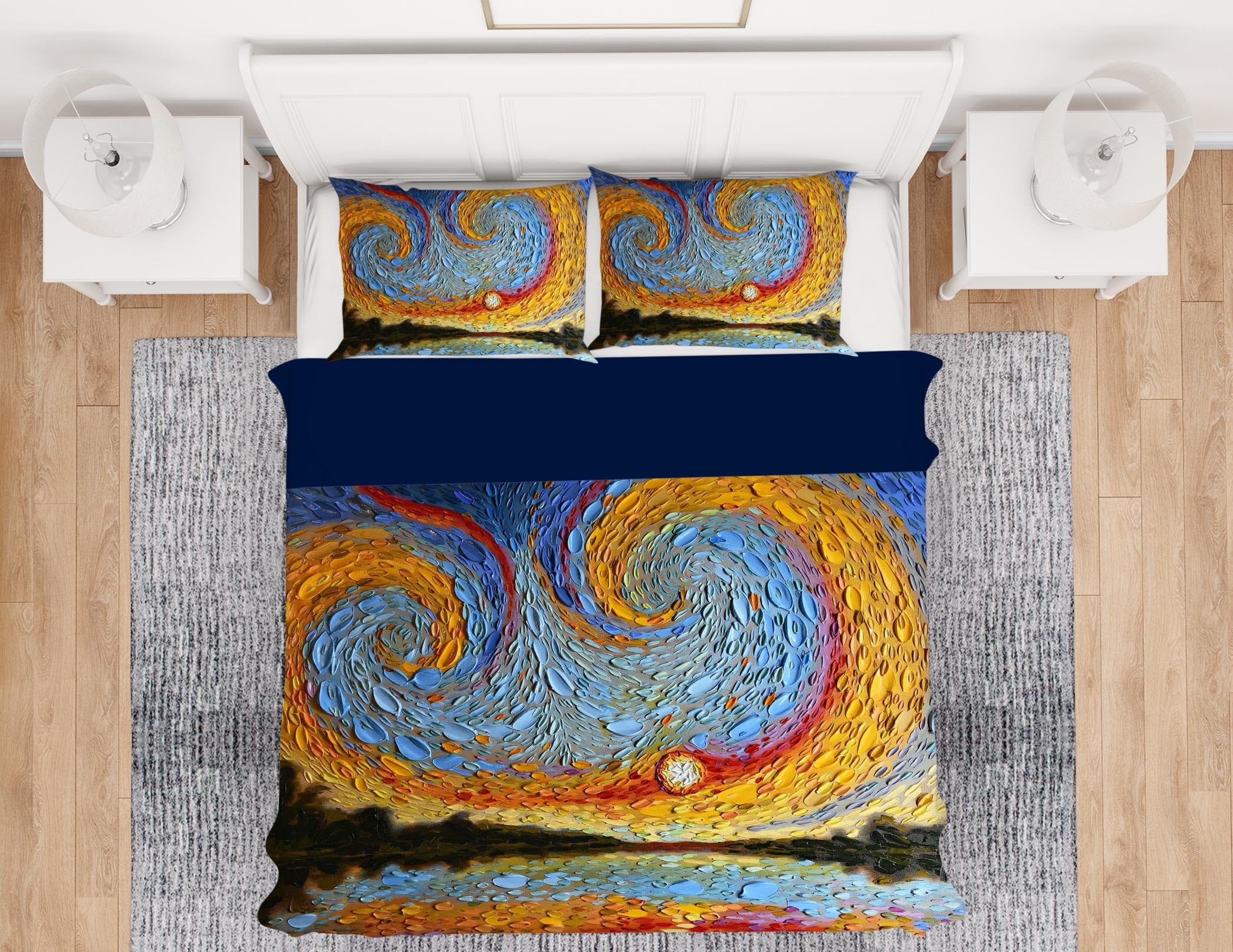 3D Peach Heart Shell 2116 Dena Tollefson bedding Bed Pillowcases Quilt Quiet Covers AJ Creativity Home 