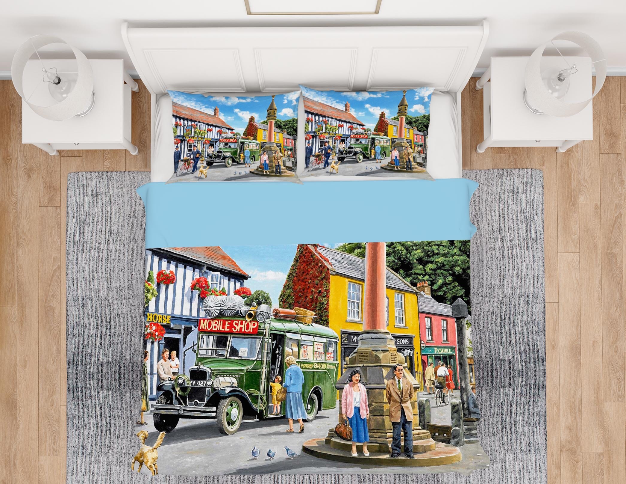 3D In The Market Place 2031 Trevor Mitchell bedding Bed Pillowcases Quilt Quiet Covers AJ Creativity Home 