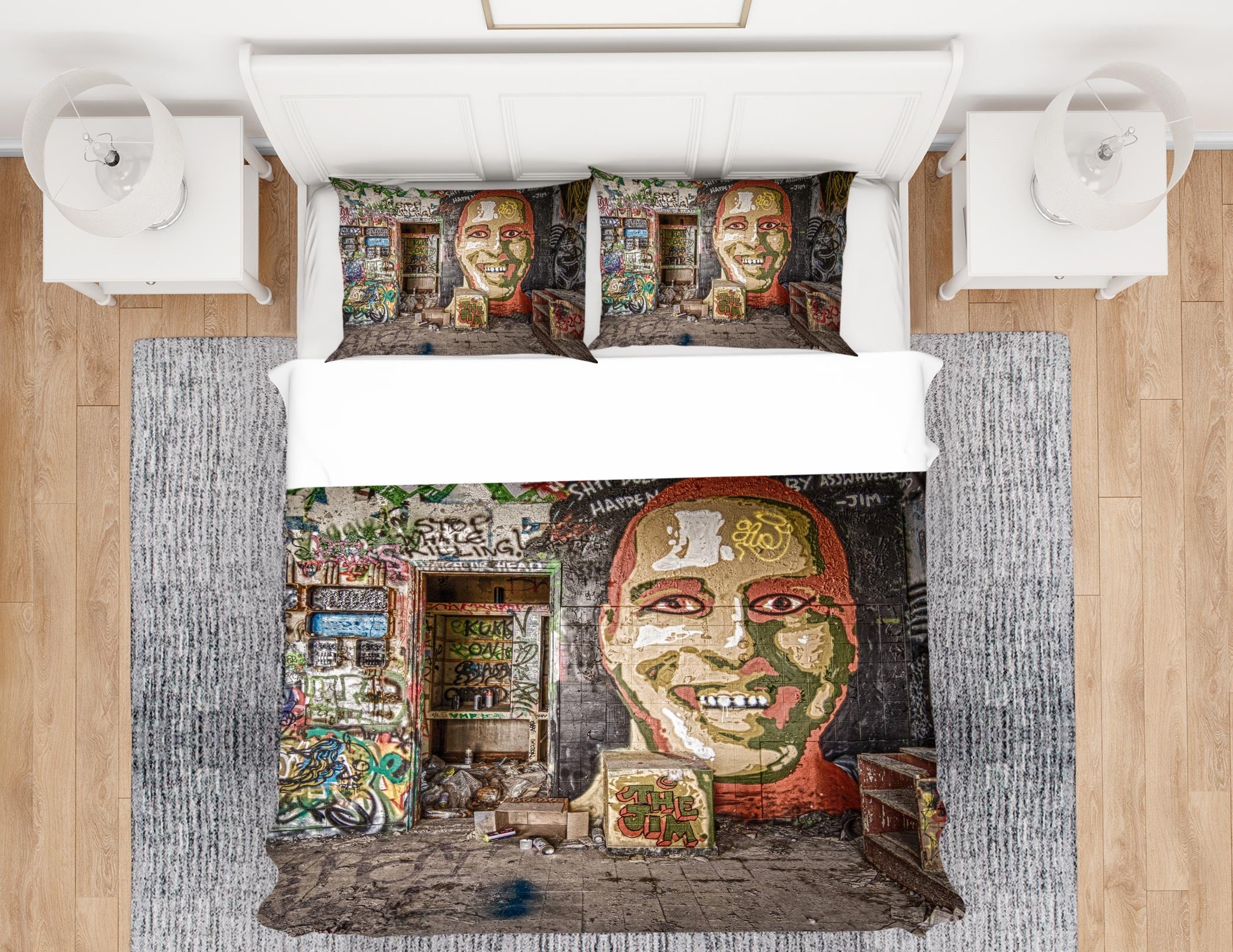 3D House Portrait 13047 Bed Pillowcases Quilt