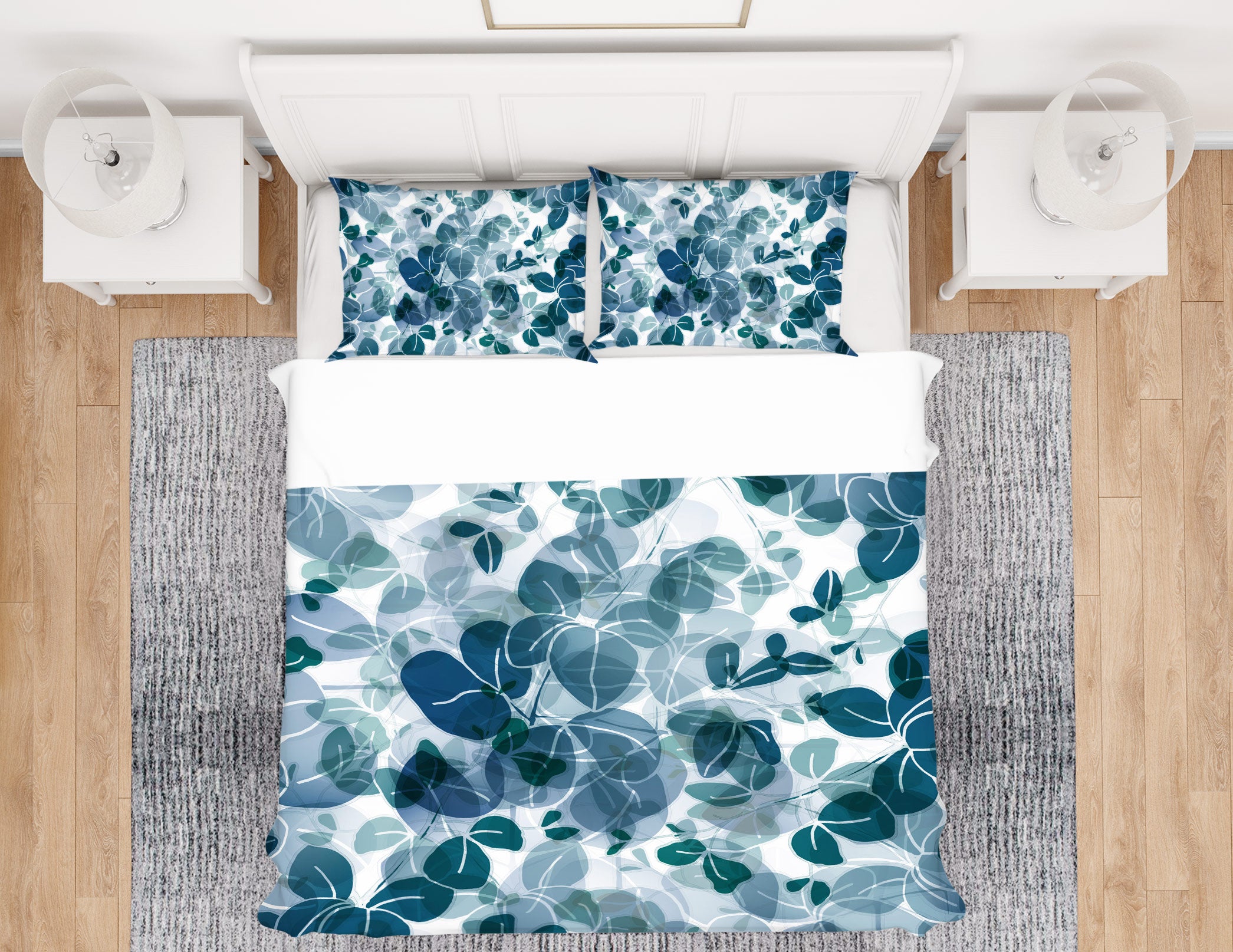 3D Leaves 13210 Bed Pillowcases Quilt