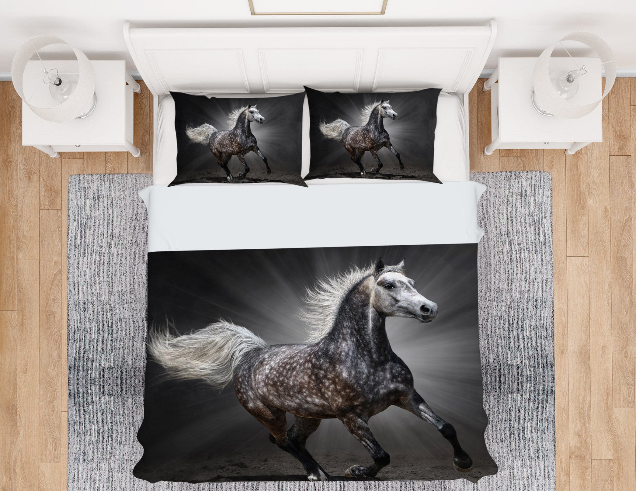 3D Horse 12207 Bed Pillowcases Quilt