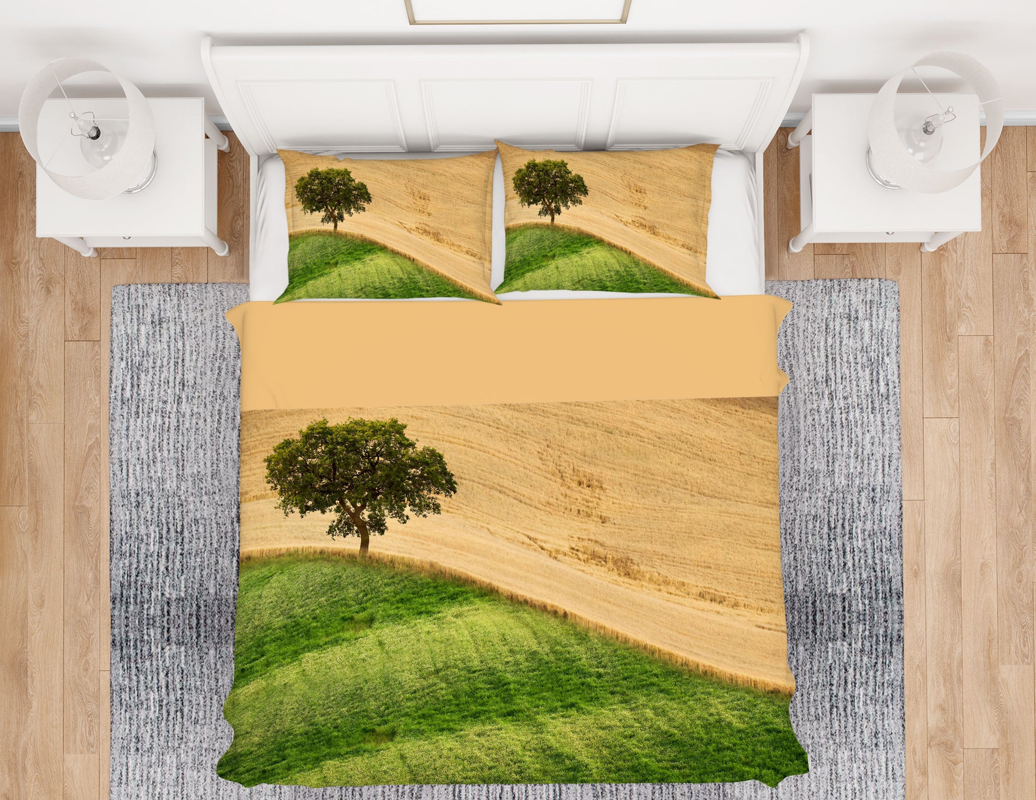 3D Green Tree 113 Marco Carmassi Bedding Bed Pillowcases Quilt