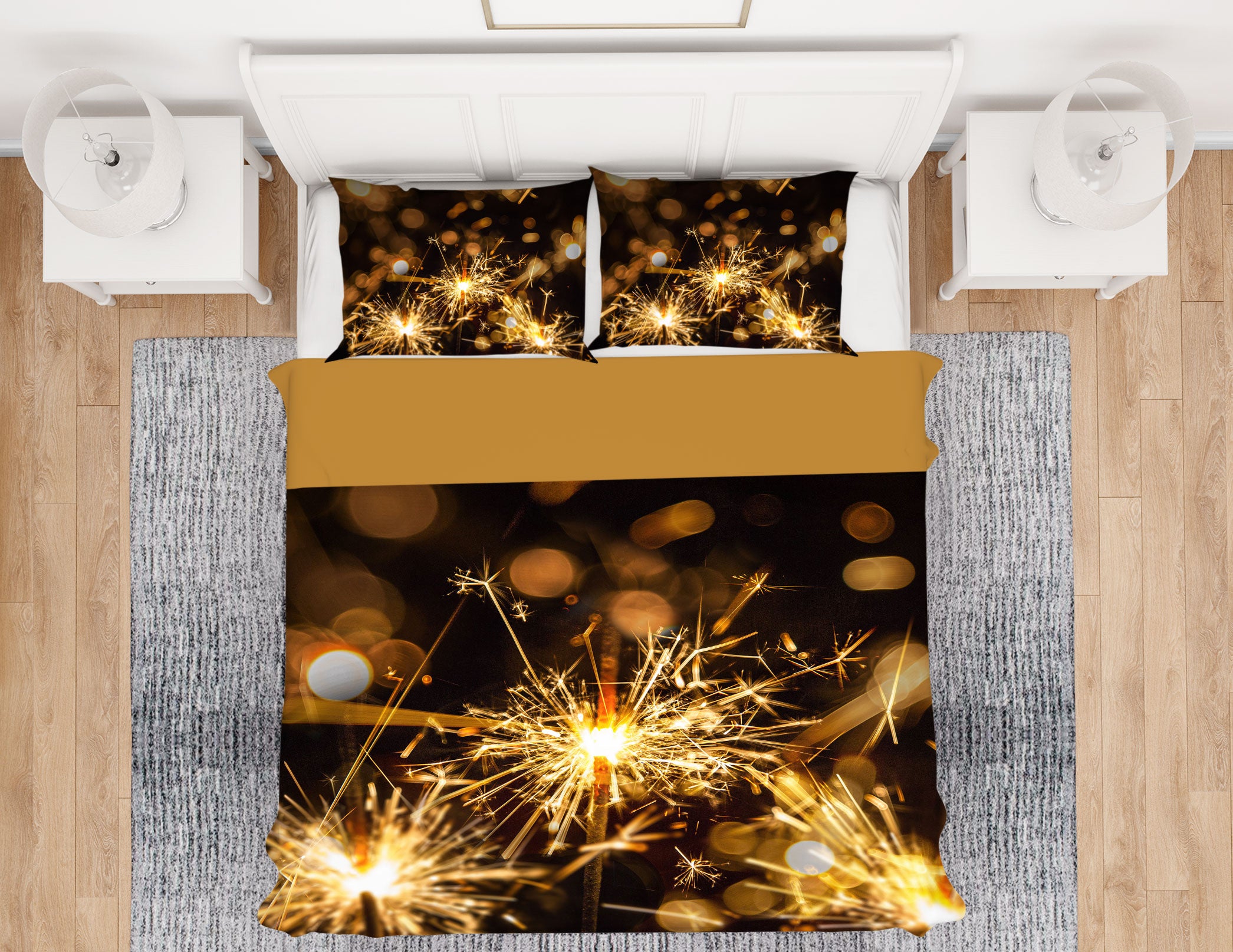 3D Fireworks 14018 Bed Pillowcases Quilt
