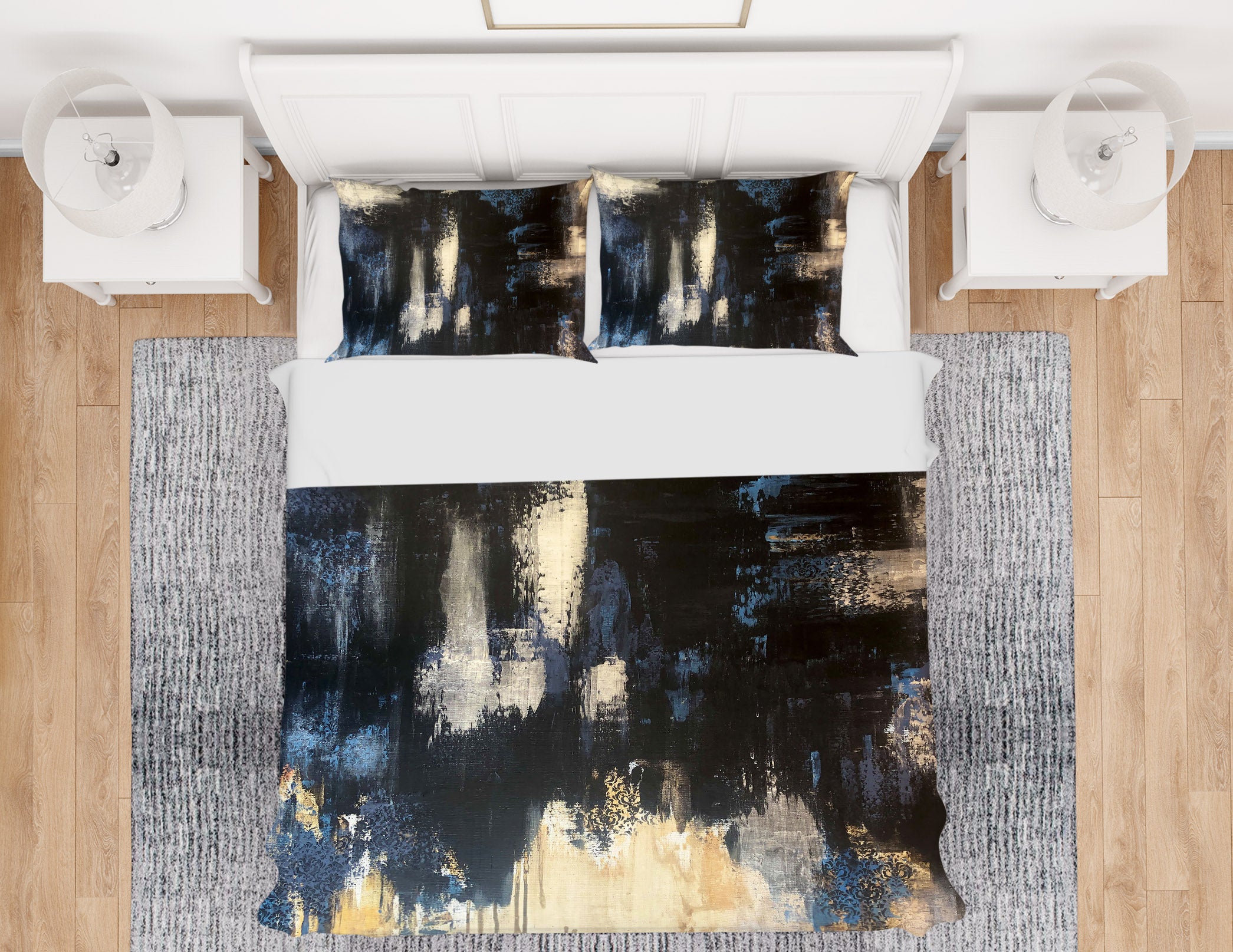 3D Dark Watercolor 527 Skromova Marina Bedding Bed Pillowcases Quilt