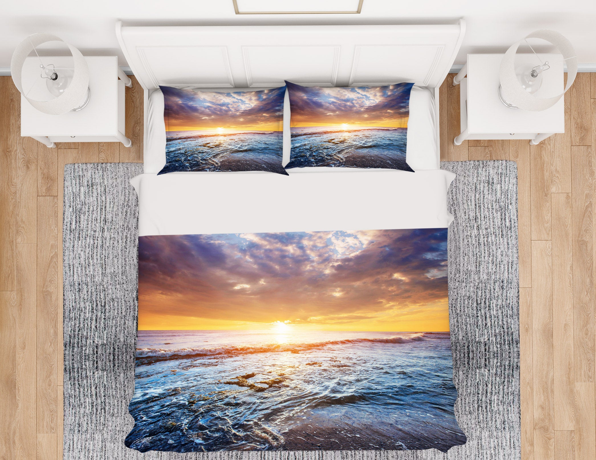 3D Sea Sky 61026 Bed Pillowcases Quilt