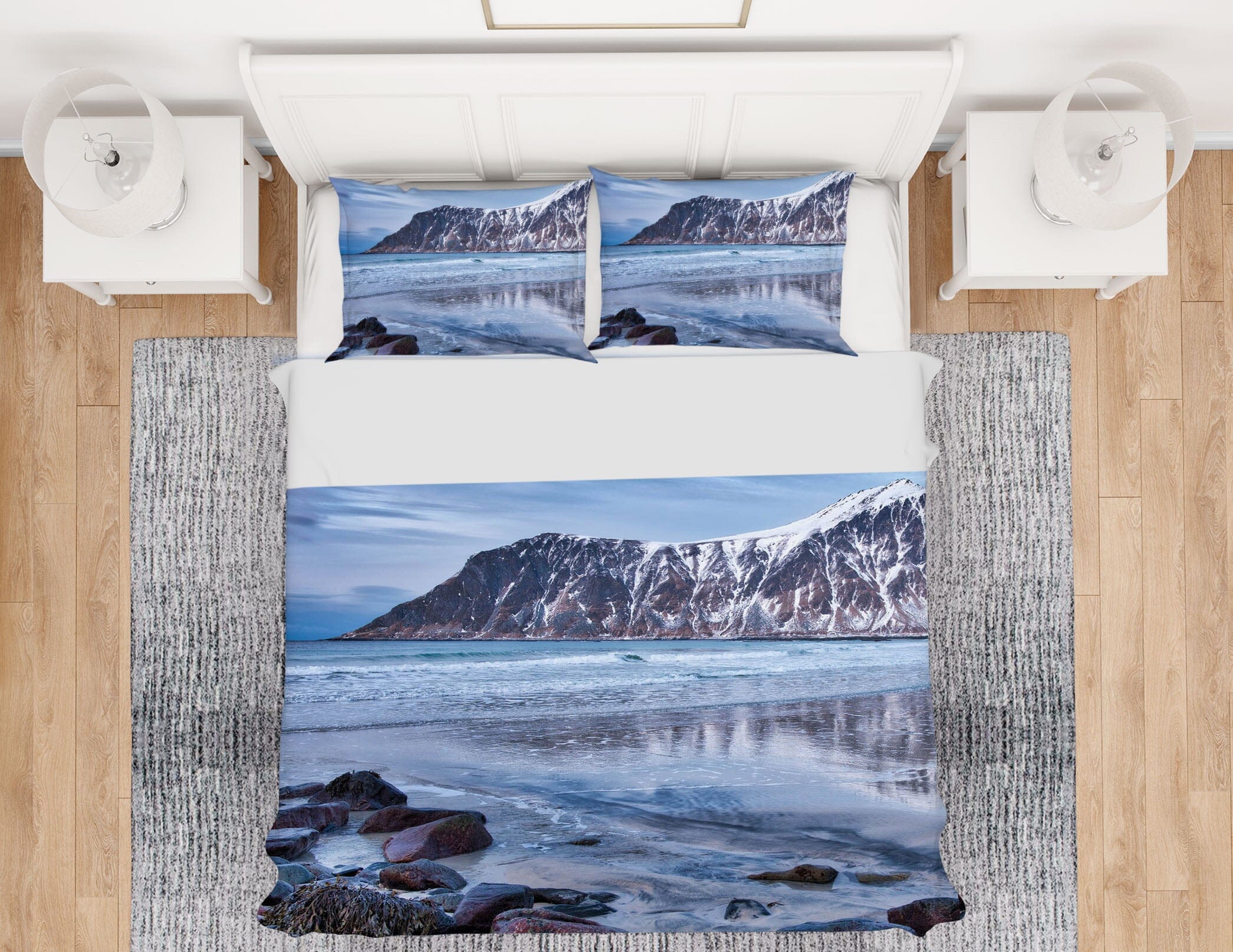 3D Glacier 2140 Marco Carmassi Bedding Bed Pillowcases Quilt Quiet Covers AJ Creativity Home 