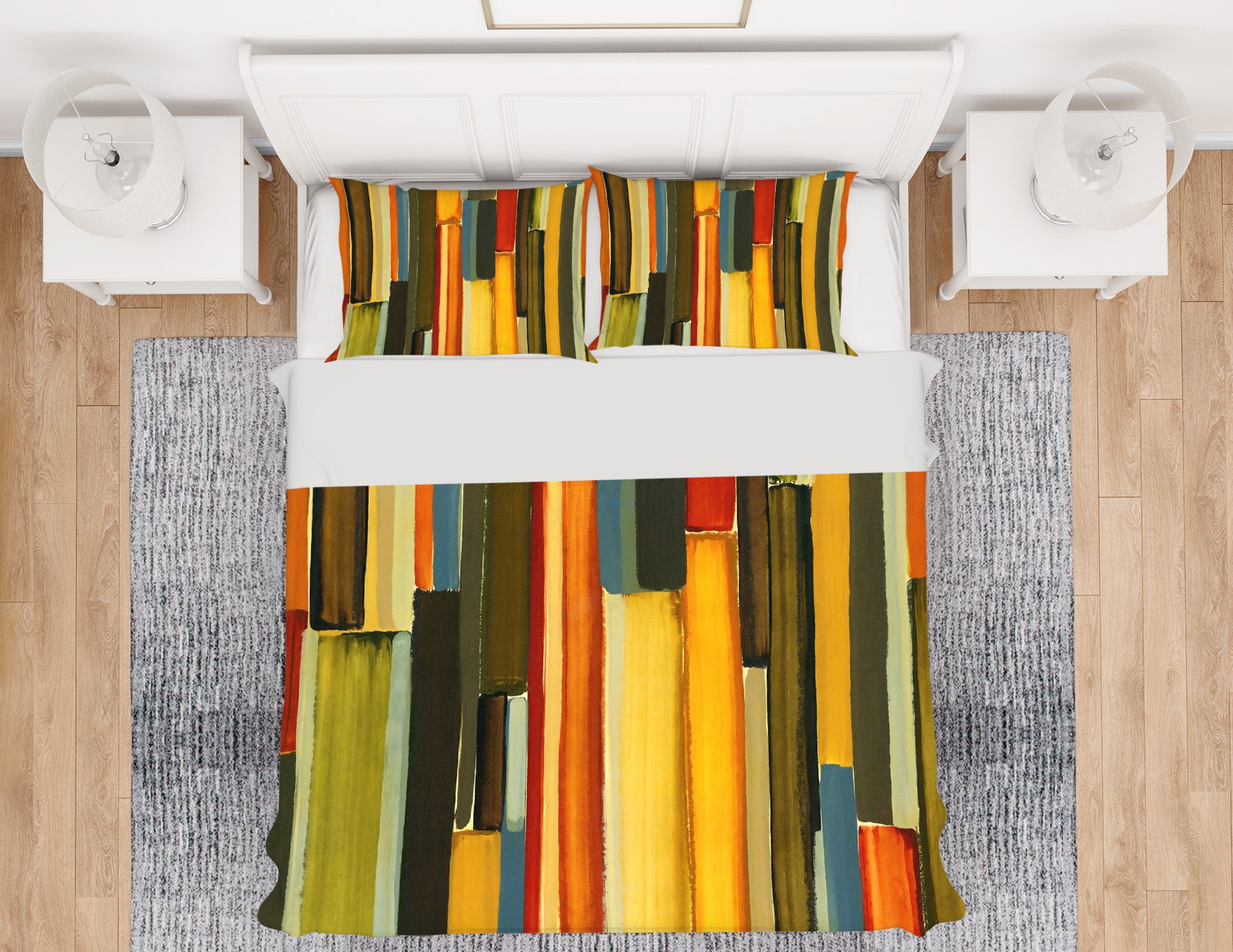 3D Color Bar 12165 Bed Pillowcases Quilt