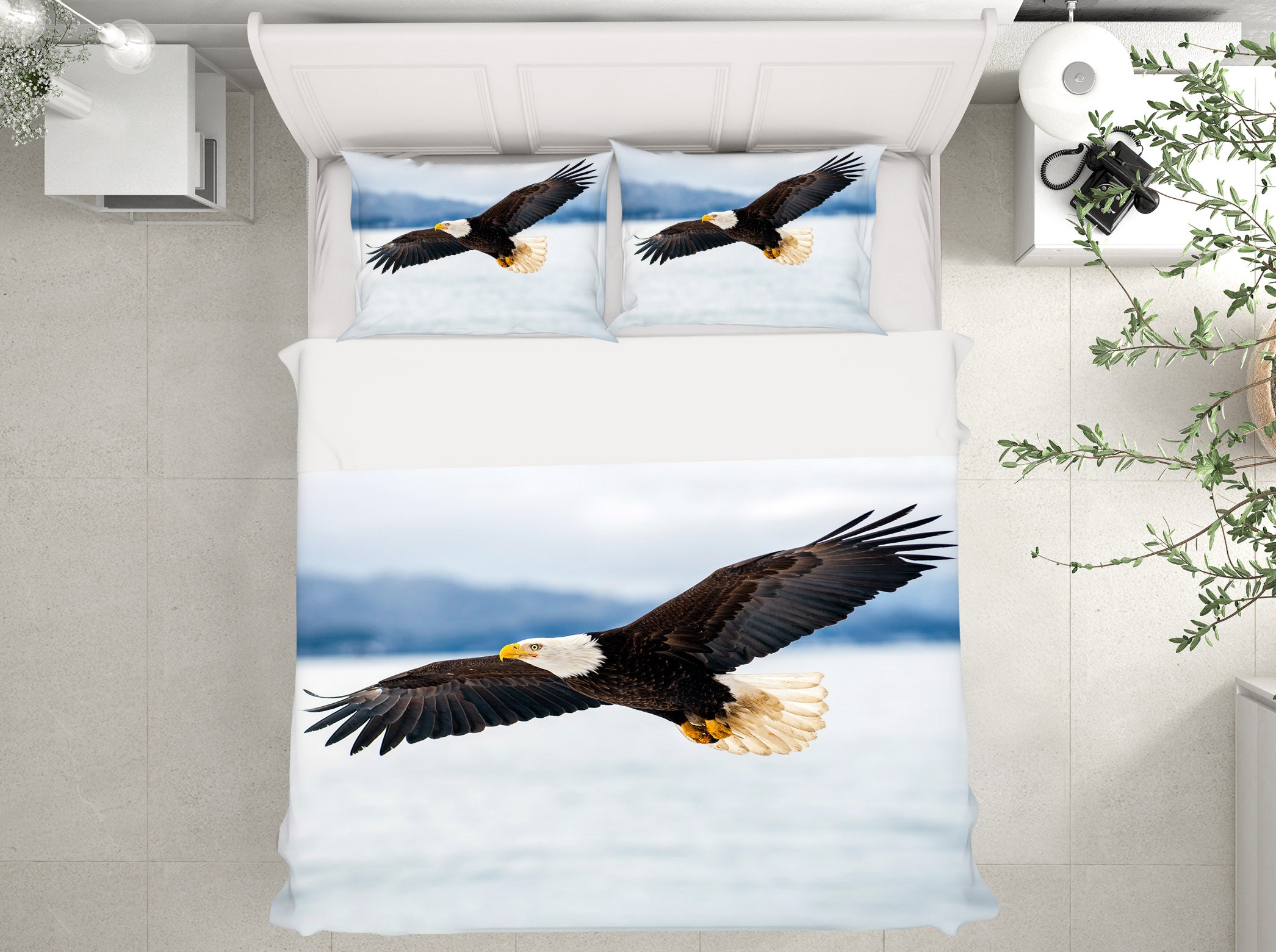 3D Eagle 21042 Bed Pillowcases Quilt