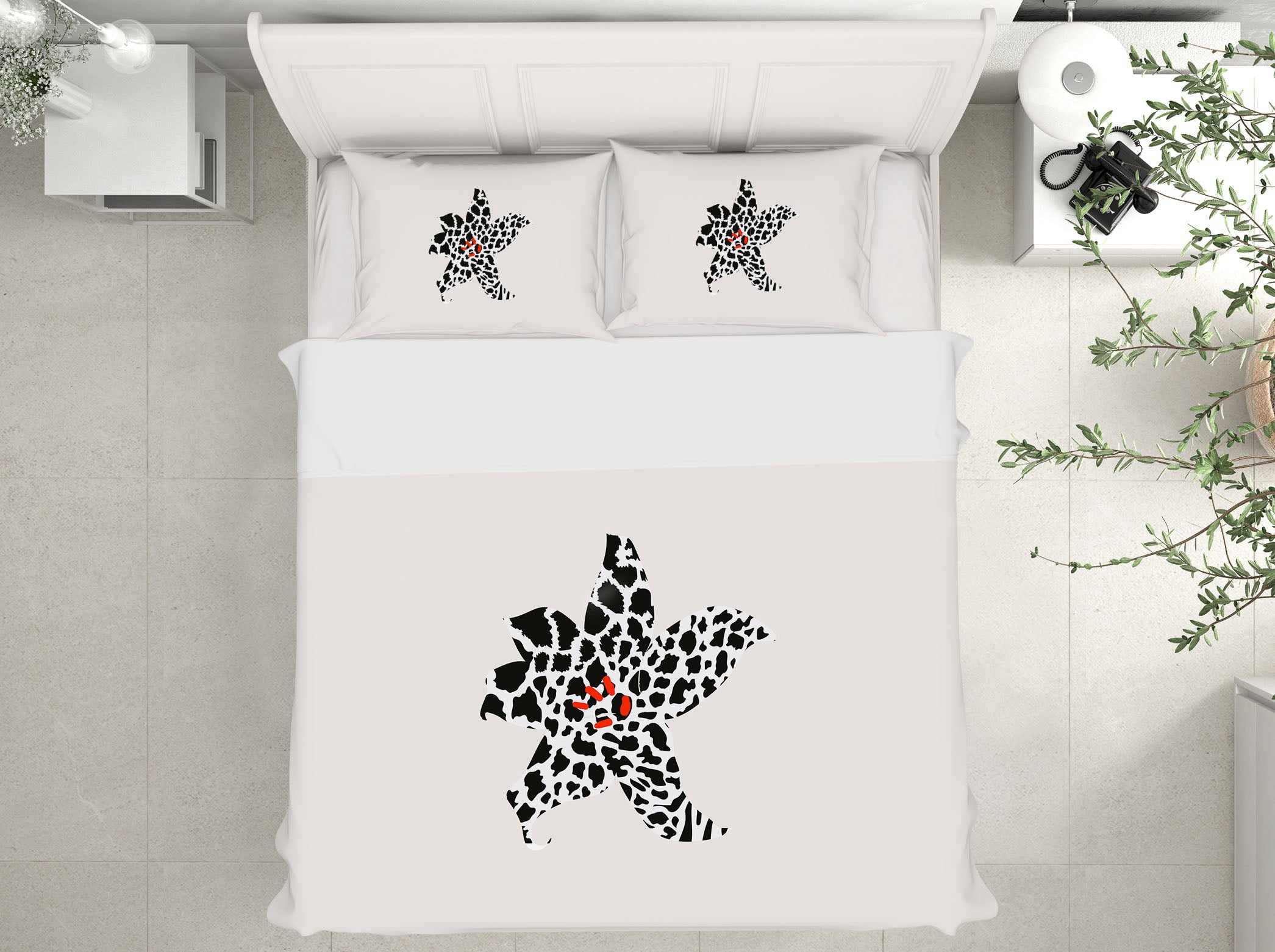 3D Zebra Blossom 247 Boris Draschoff Bedding Bed Pillowcases Quilt