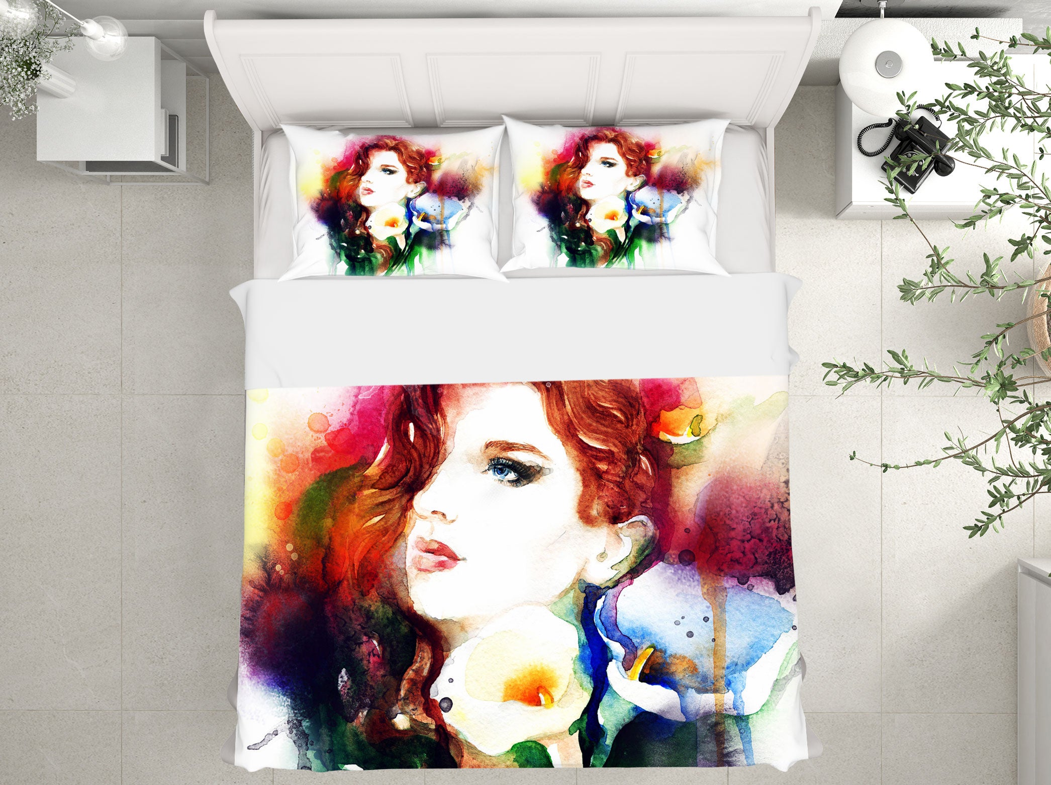 3D Oil Painting Model 011 Bed Pillowcases Quilt